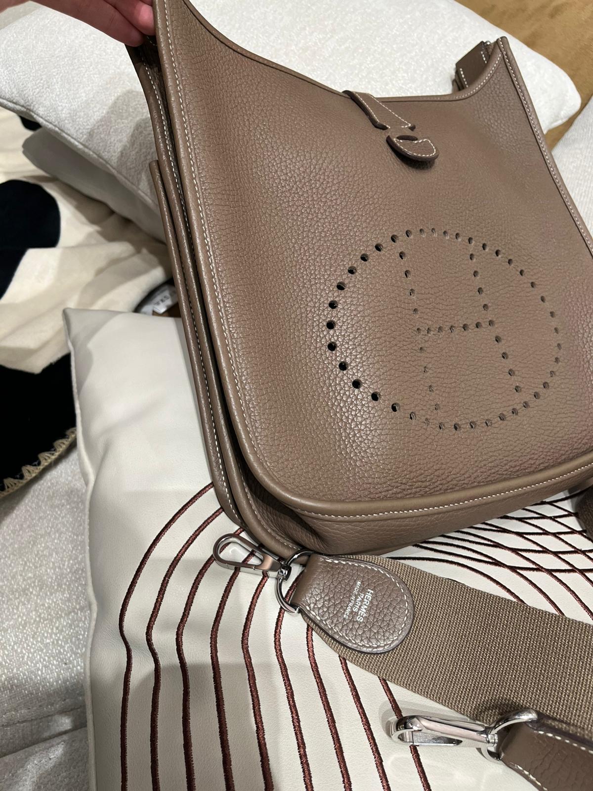 Hermes Evelyne 29 大象灰銀扣 Stamp D 100%Authentic, 98%New ✅Dust bag