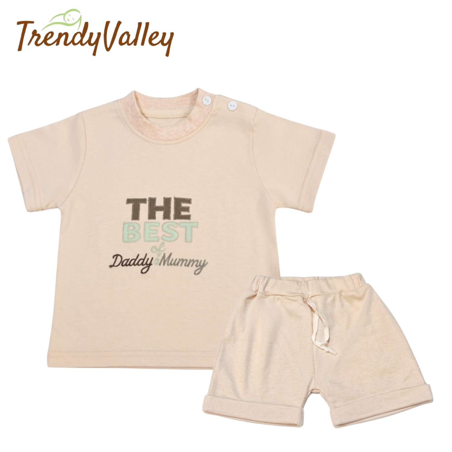 Trendyvalley Organic Cotton Short Sleeve Short Pant (The Best)