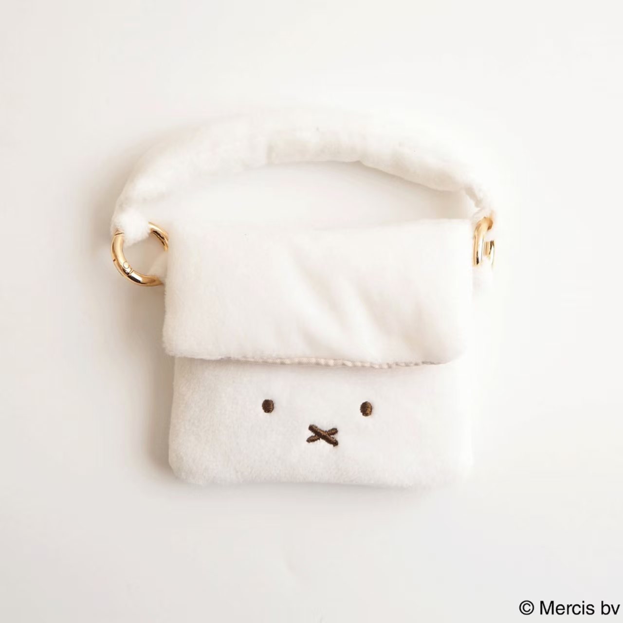 【日本直送】Miffy / Boris 刺繡 Chewy Mini Bag｜超萌卡包耳機收納袋 