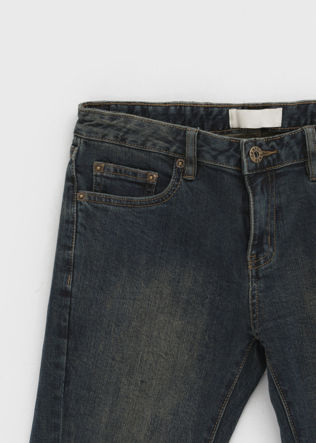 Distressed Bootcut Denim Pants