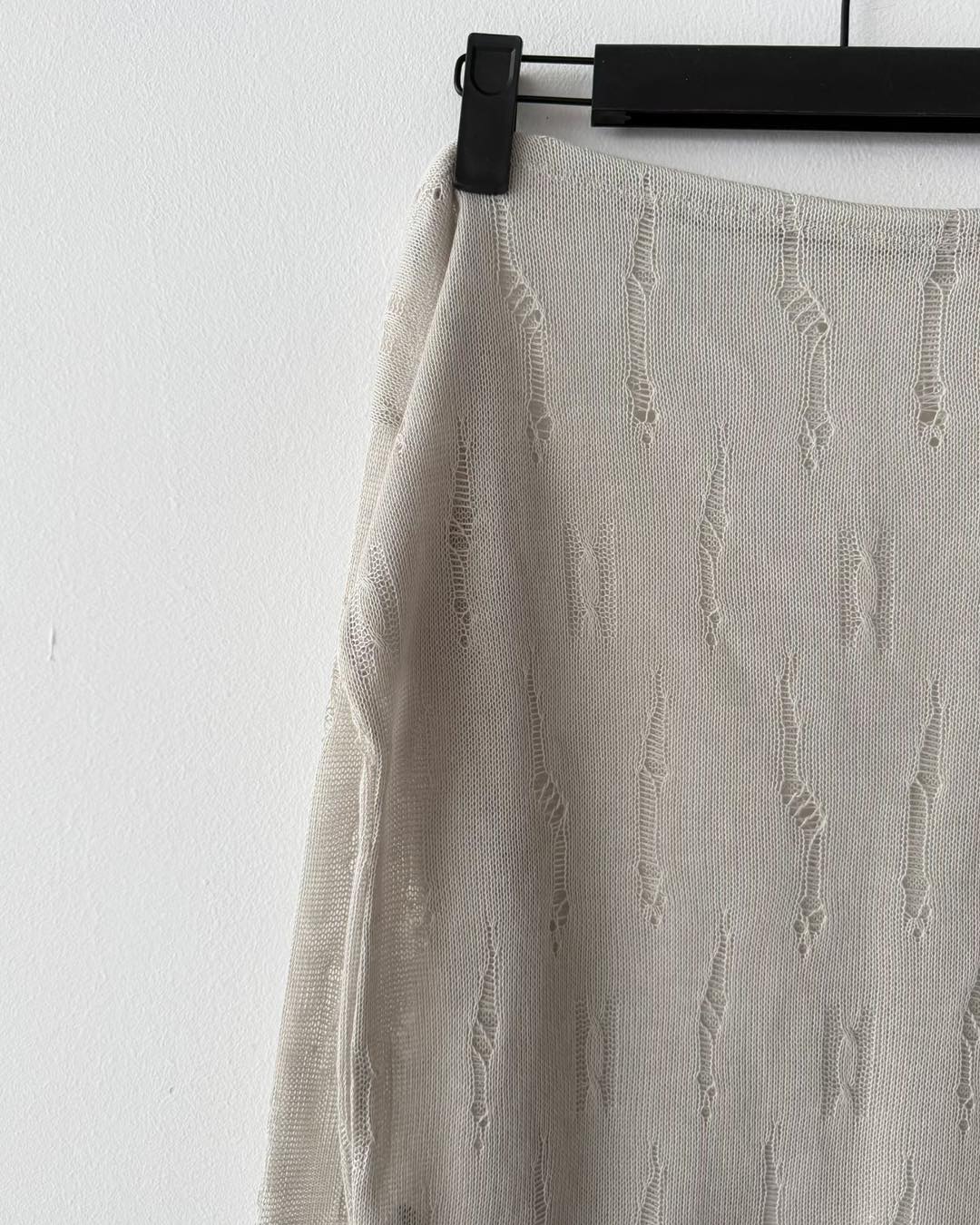 空氣感斜膊針織