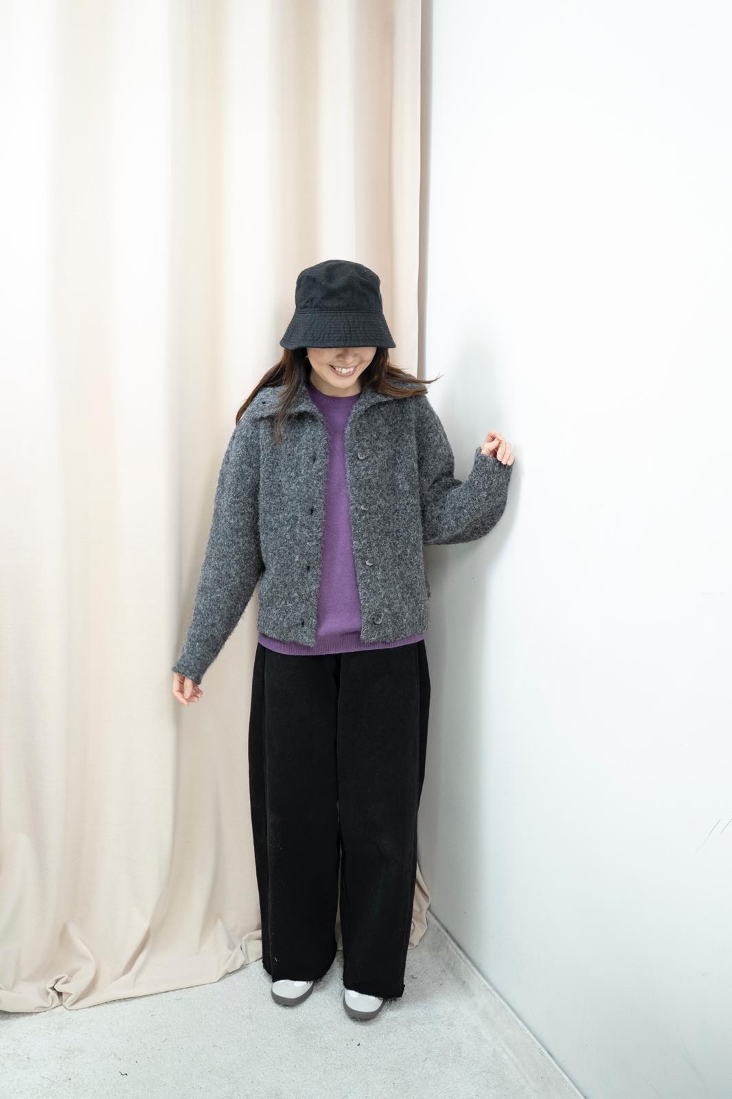 暖笠笠高領羊毛外套