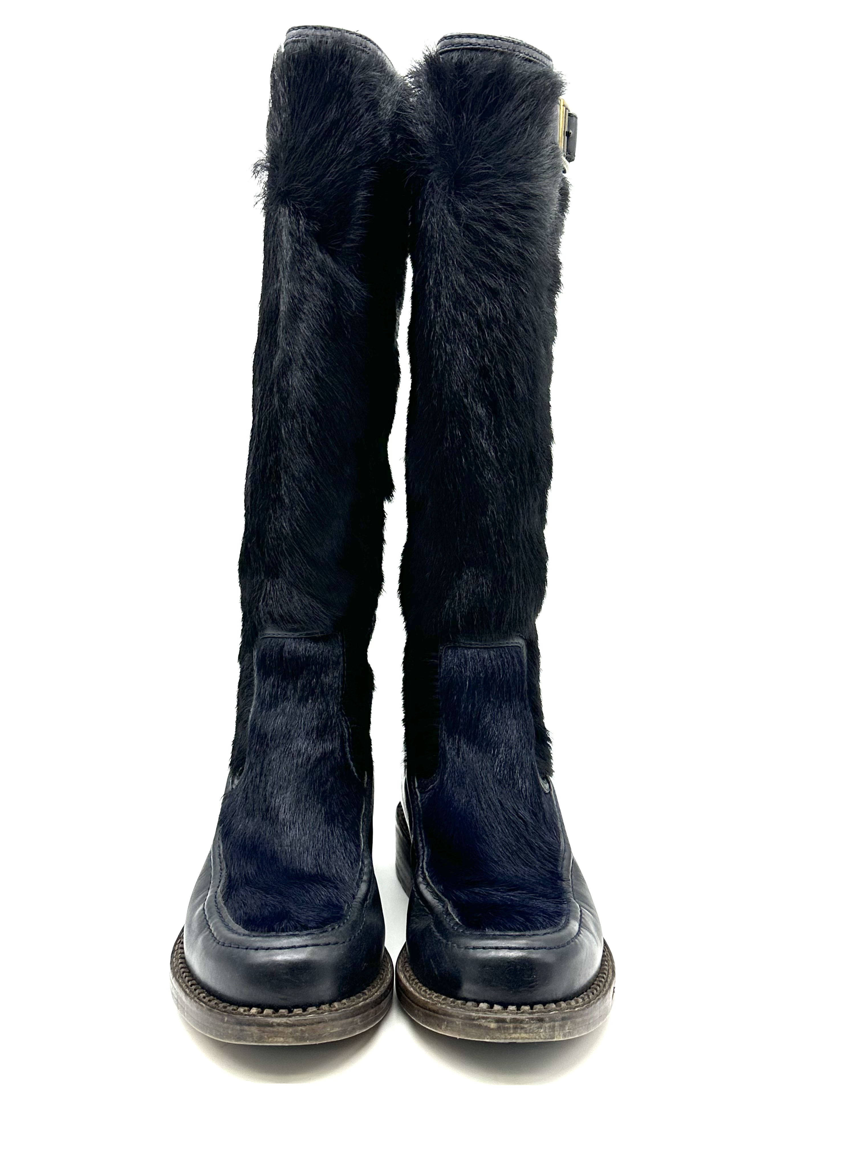 Pre-Owned Chanel Pony-style calfskin riding boots / Product Code:  26040409