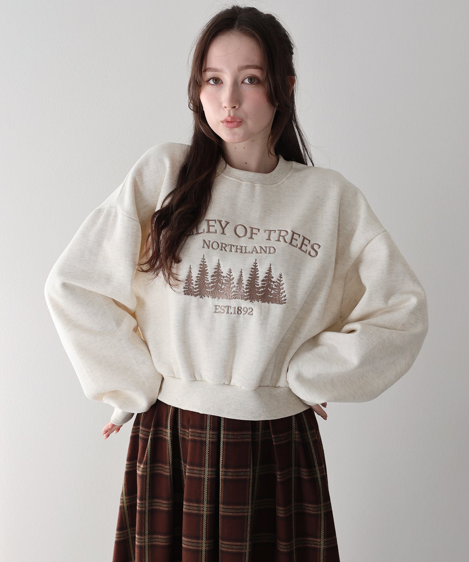 <限量現貨><JP>店主自留！北歐風Forest 刺繡衞衣* 2色入