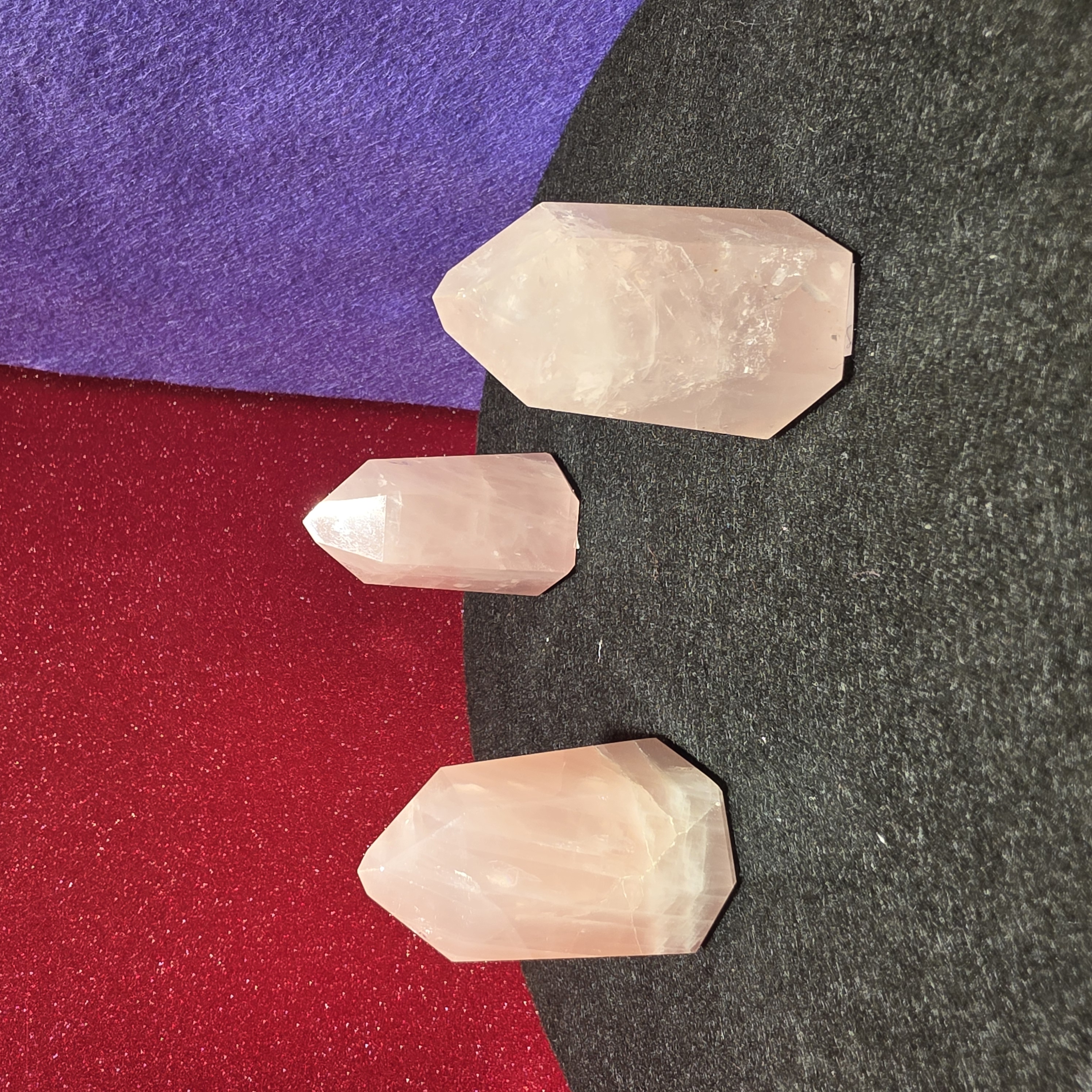 粉紅晶柱七星陣