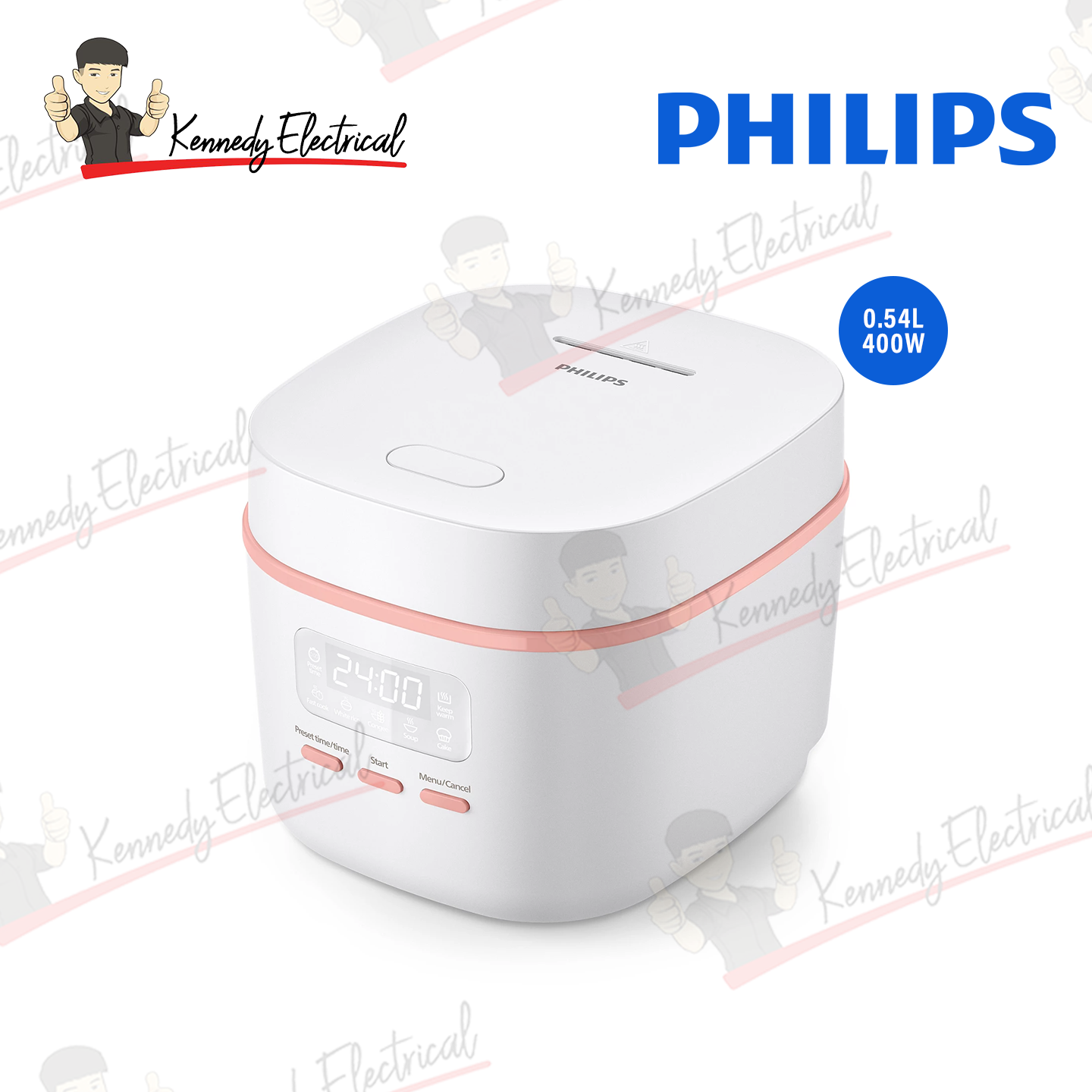 Philips 0.54L Bakuhanseki Coating Rice Cooker (HD3064/62)