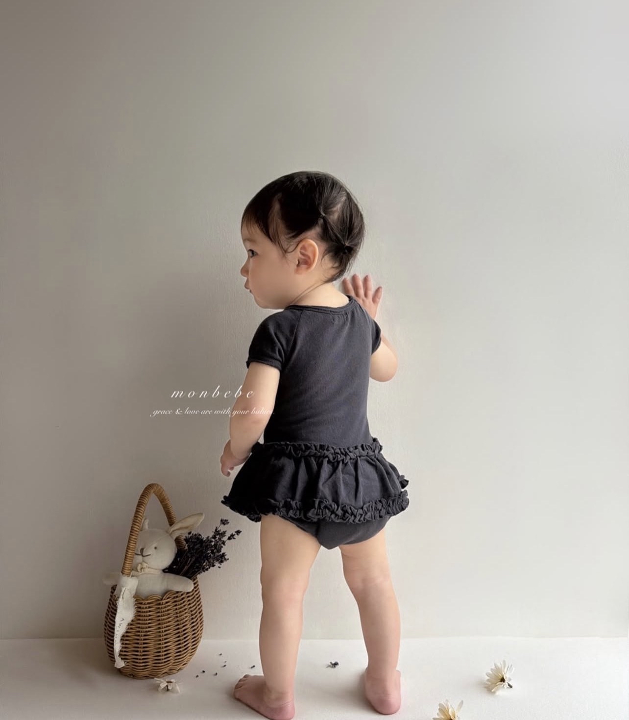 🇰🇷Monbebe包屁/裙 darkgray 親子