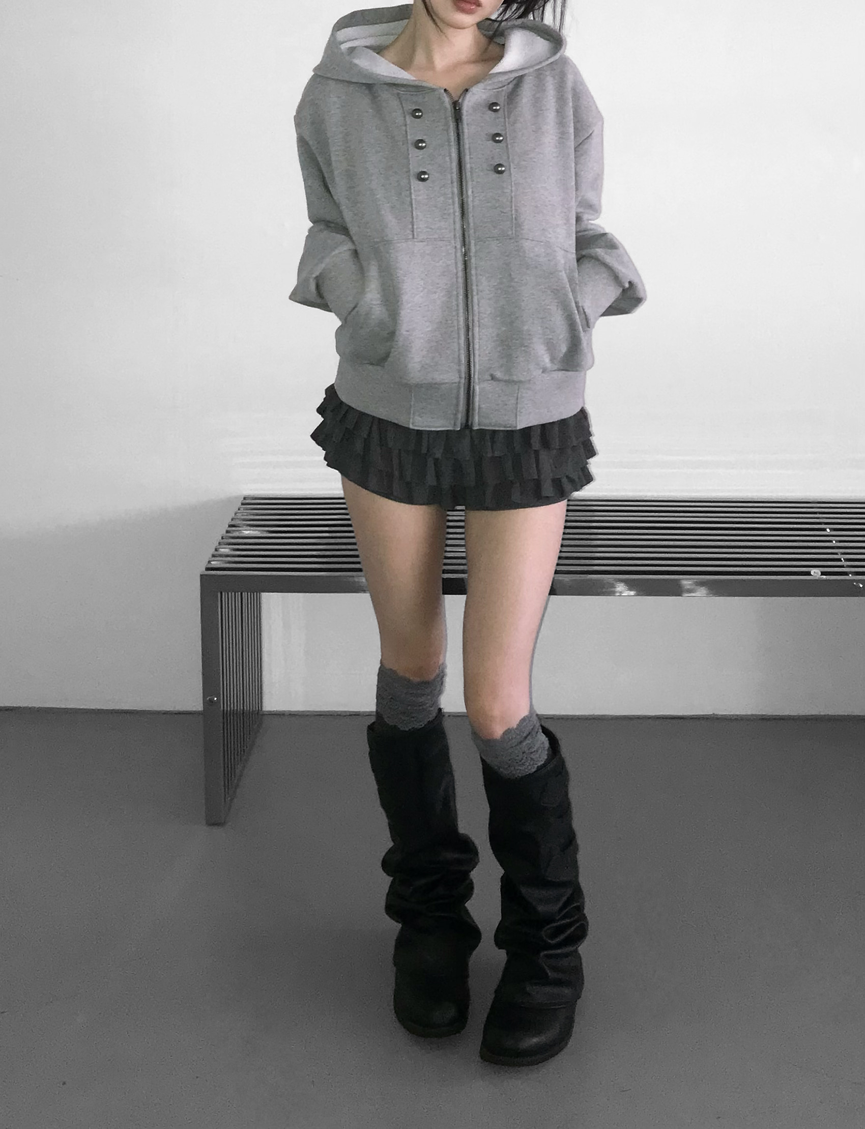 Layered Ruffle Mini Skort