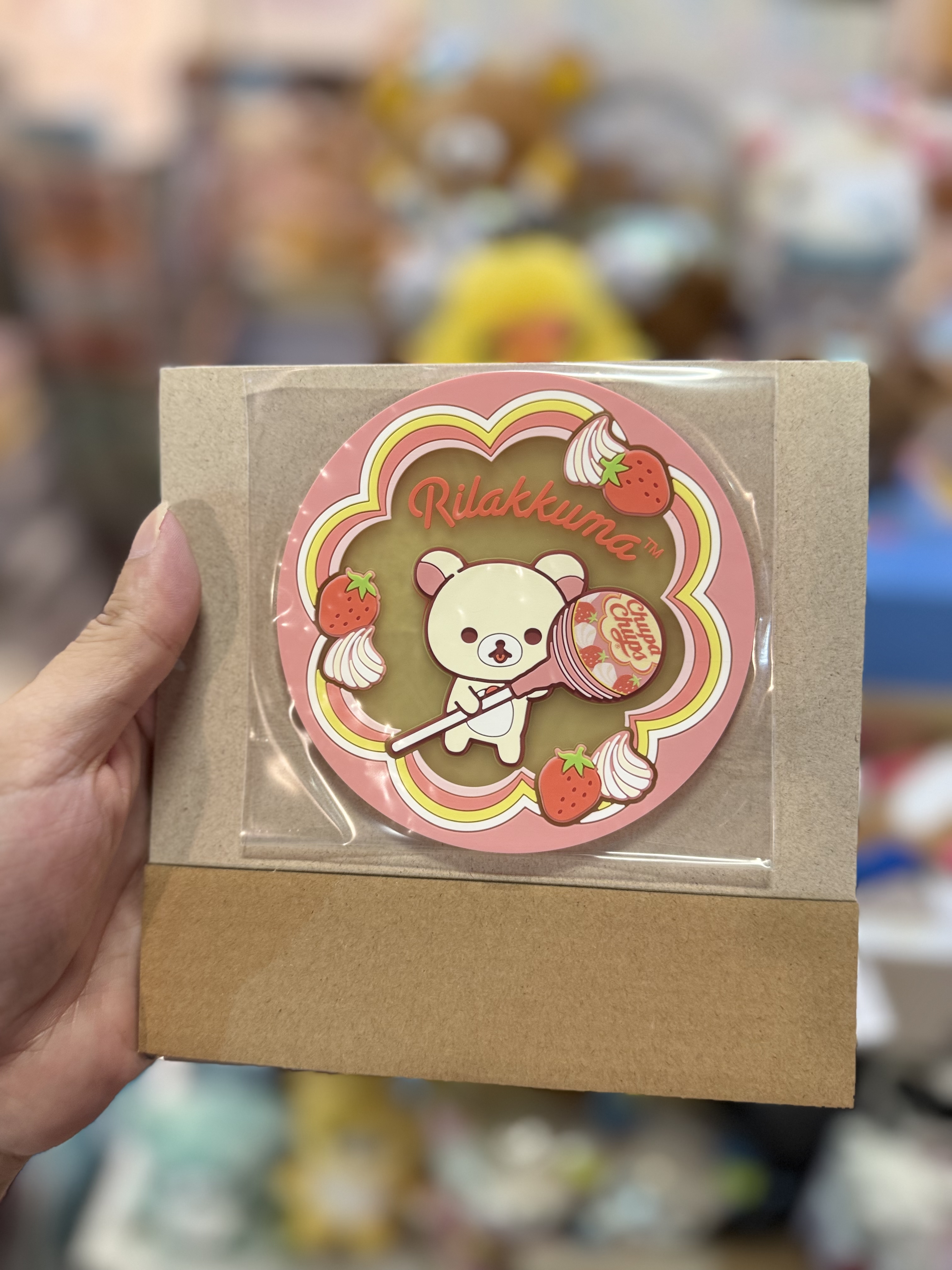 《現貨》全新日本扭蛋rilakkuma珍寶珠系列膠質杯墊