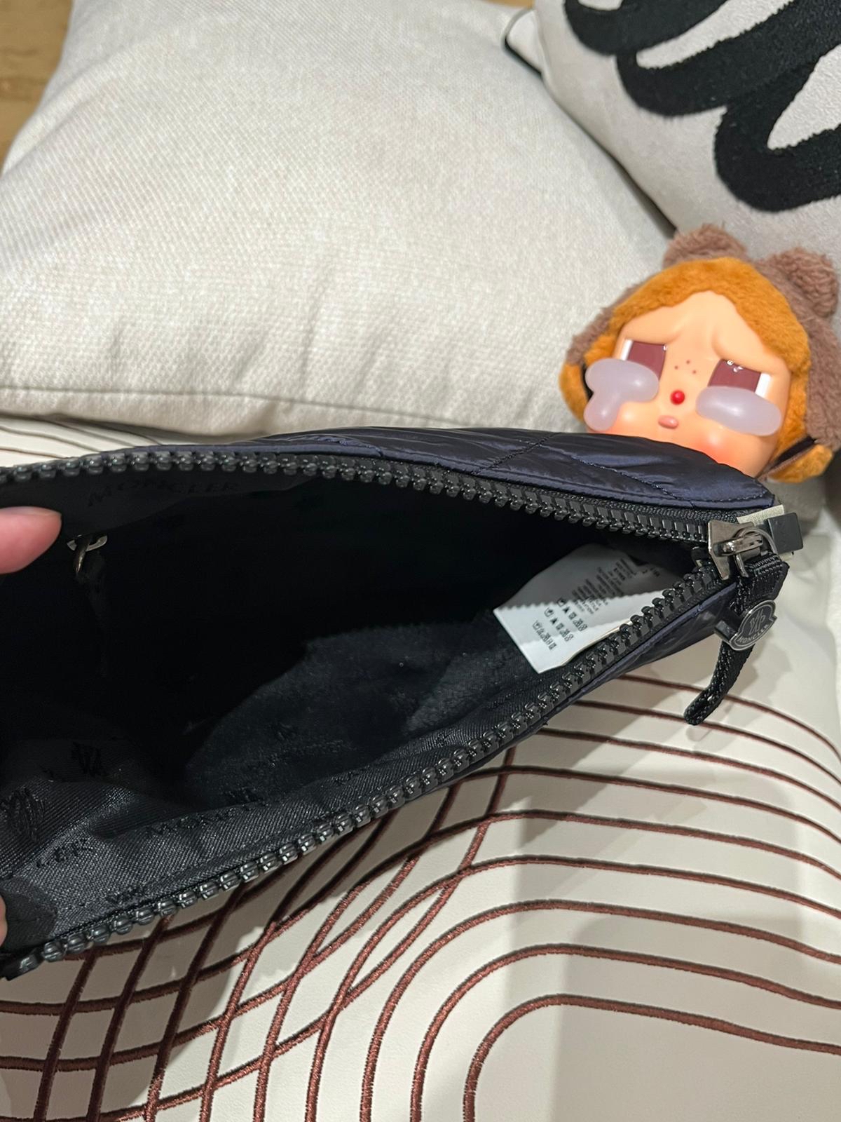 Moncler Navy Nylon Pouch 100%Authentic, 98%New