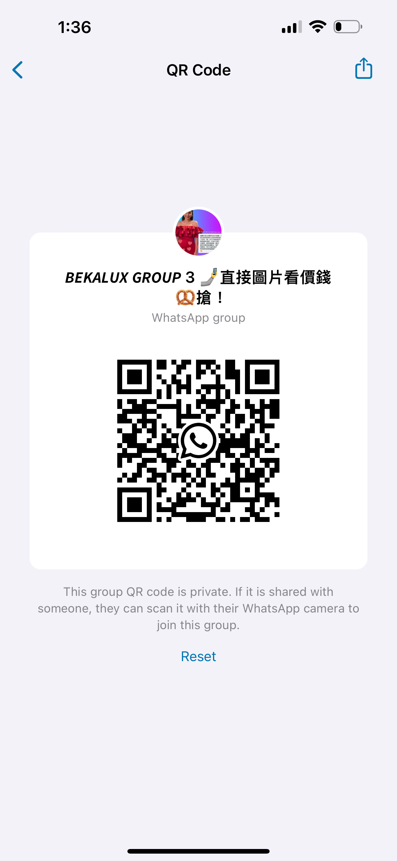 歡迎大家加入BEKALUX Whatsapp group ❤️