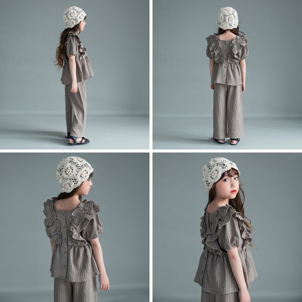 🆕【⭐訂購⭐】 🇯🇵日本直送🌀優雅荷葉邊 立體布料 兩件套［3款選］🌀[ELBA-0207][260320]