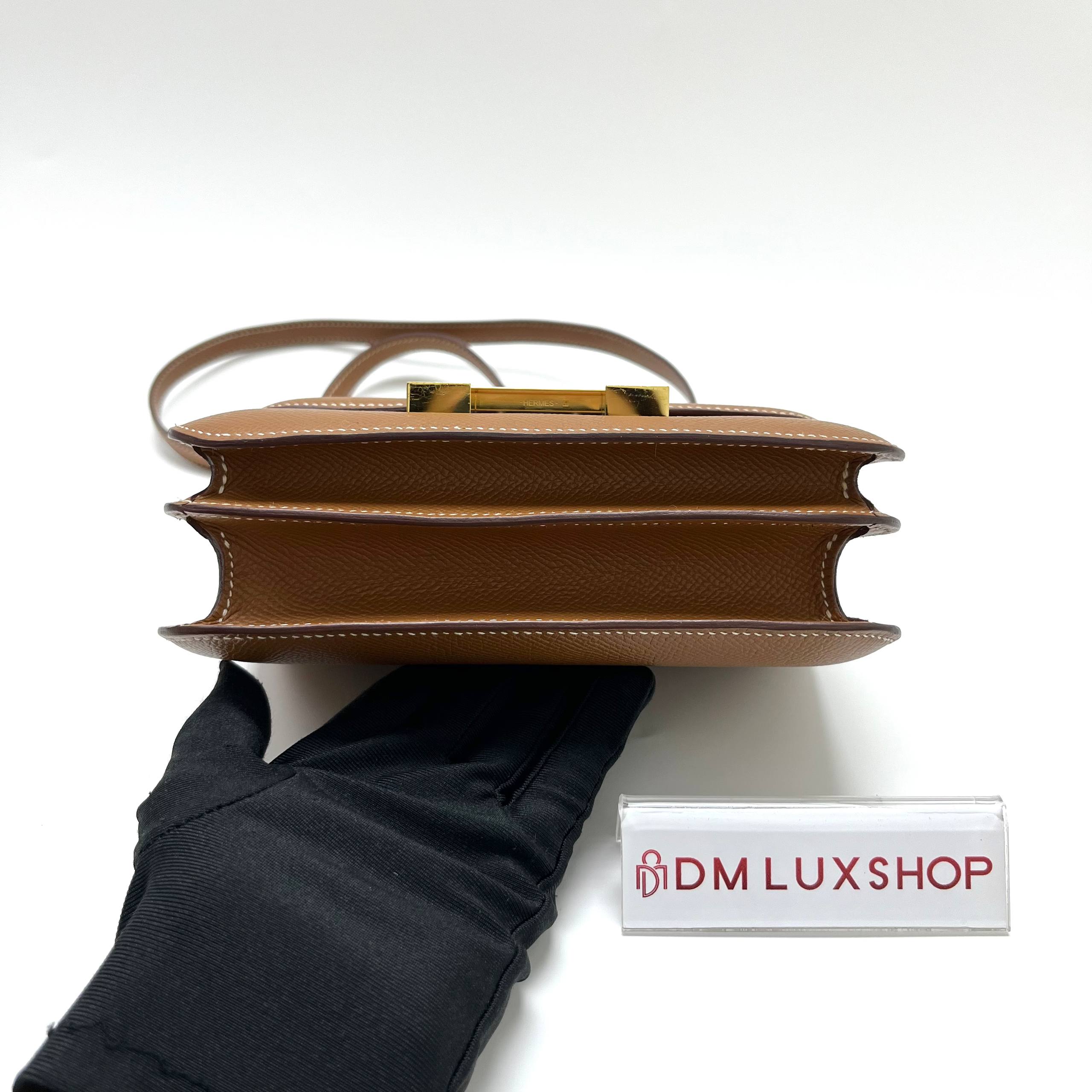 Hermes Mini Constance Gold GHW (Stamp Z)