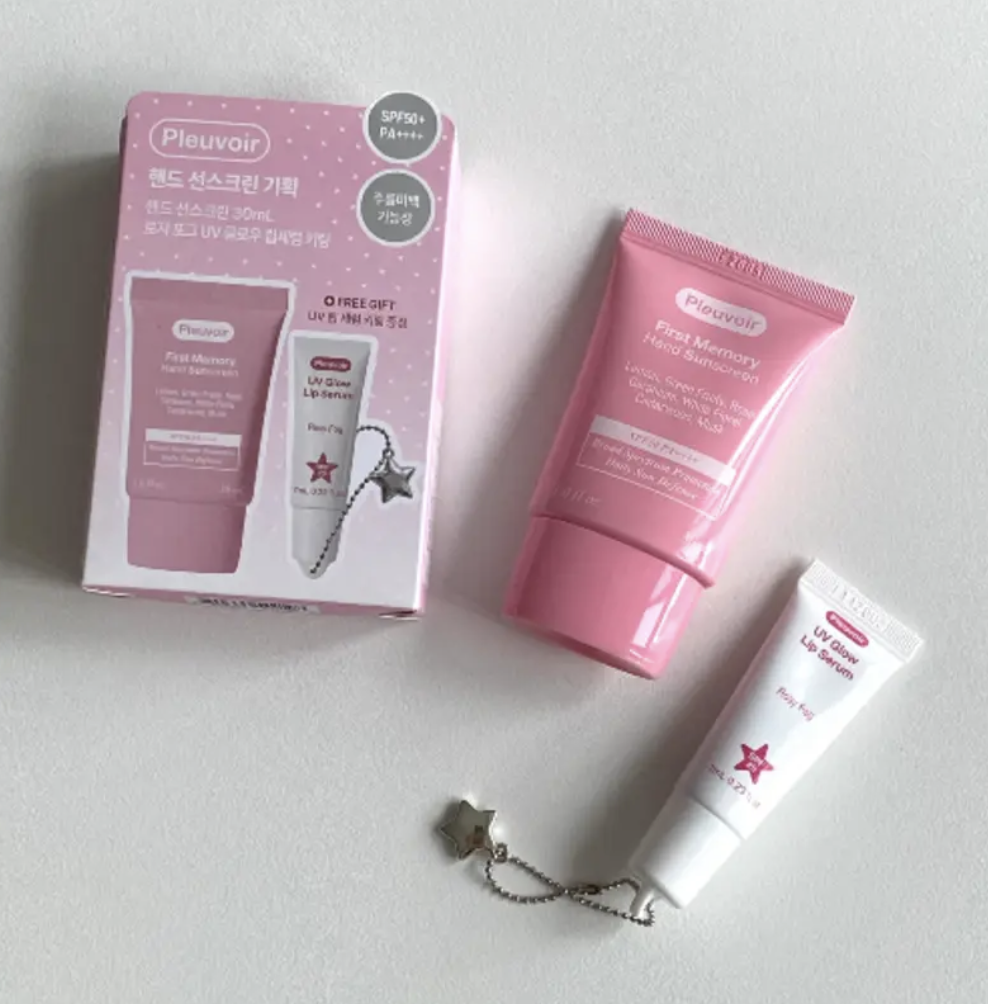 JENNIE同款｜韓國 Pleuvoir 純素 修護 香氛護手霜 + 送防曬潤唇膏精華 7ml｜Hand Sunscreen