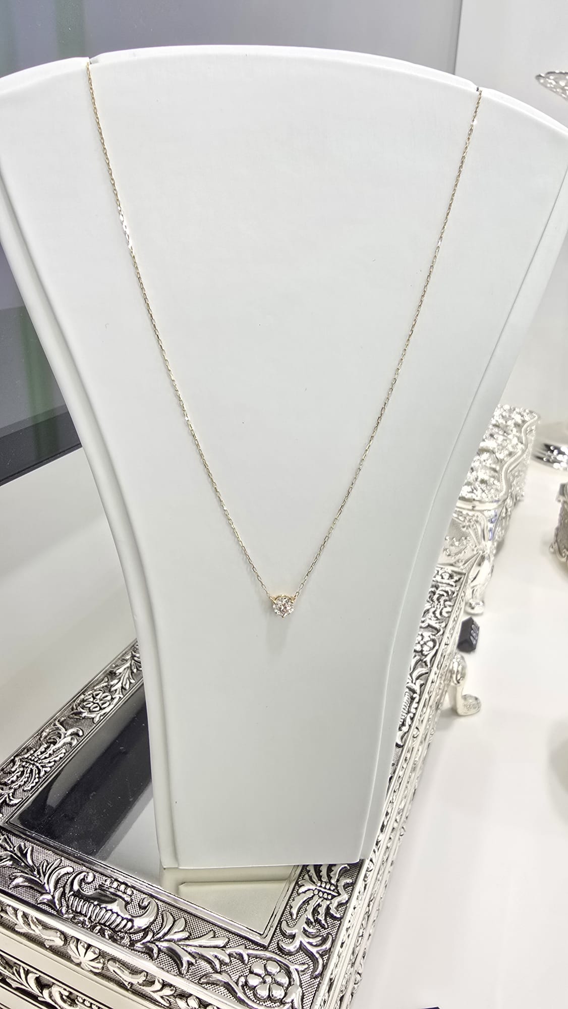 18K三爪鑽石項鏈 D0.5ct 46cm