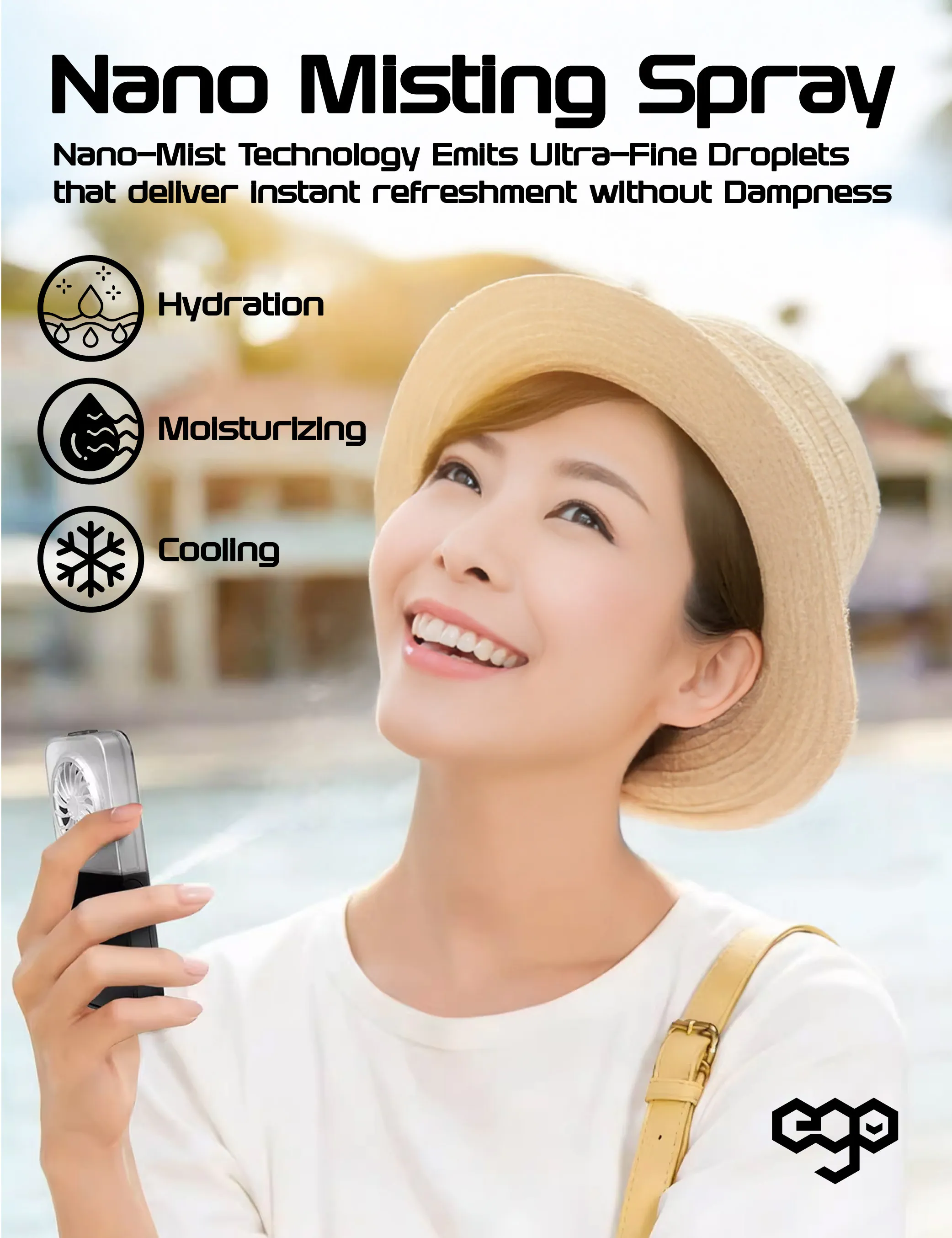 香港行貨 ego HyH2O Thin 噴霧水冷風扇 p1
