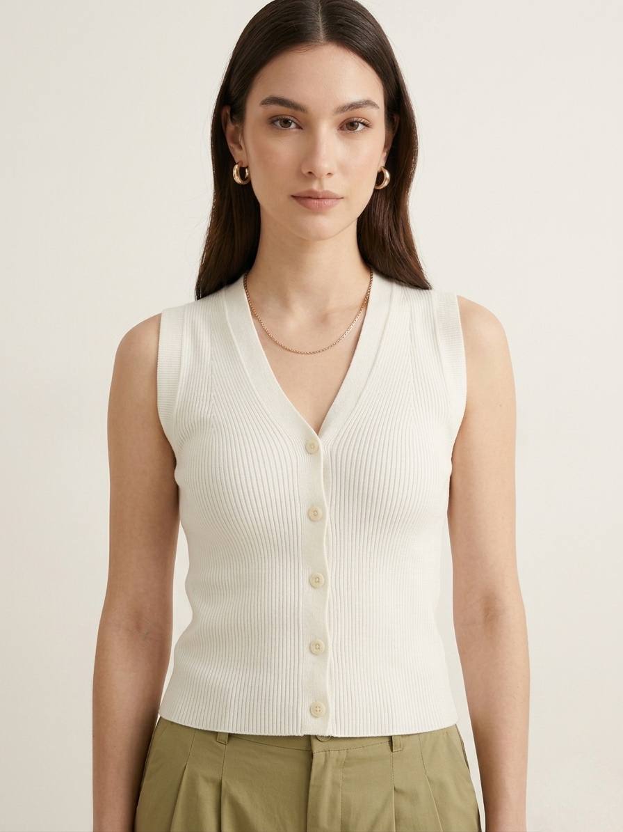 W8366 - Knit Vest
