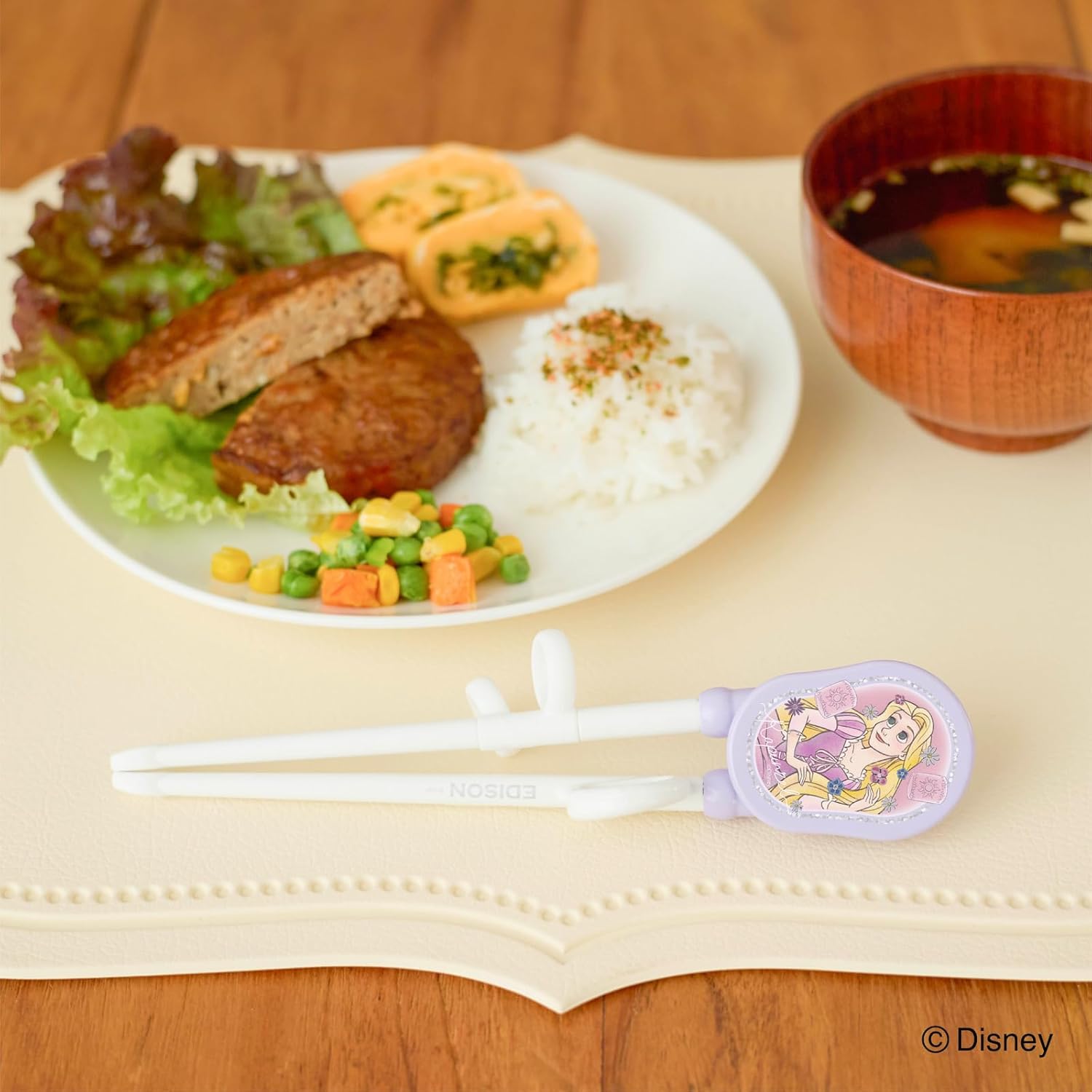 日本 EDISON mama - 迪士尼公主 長髮公主 學習筷子 (適2歲以上) 右手用