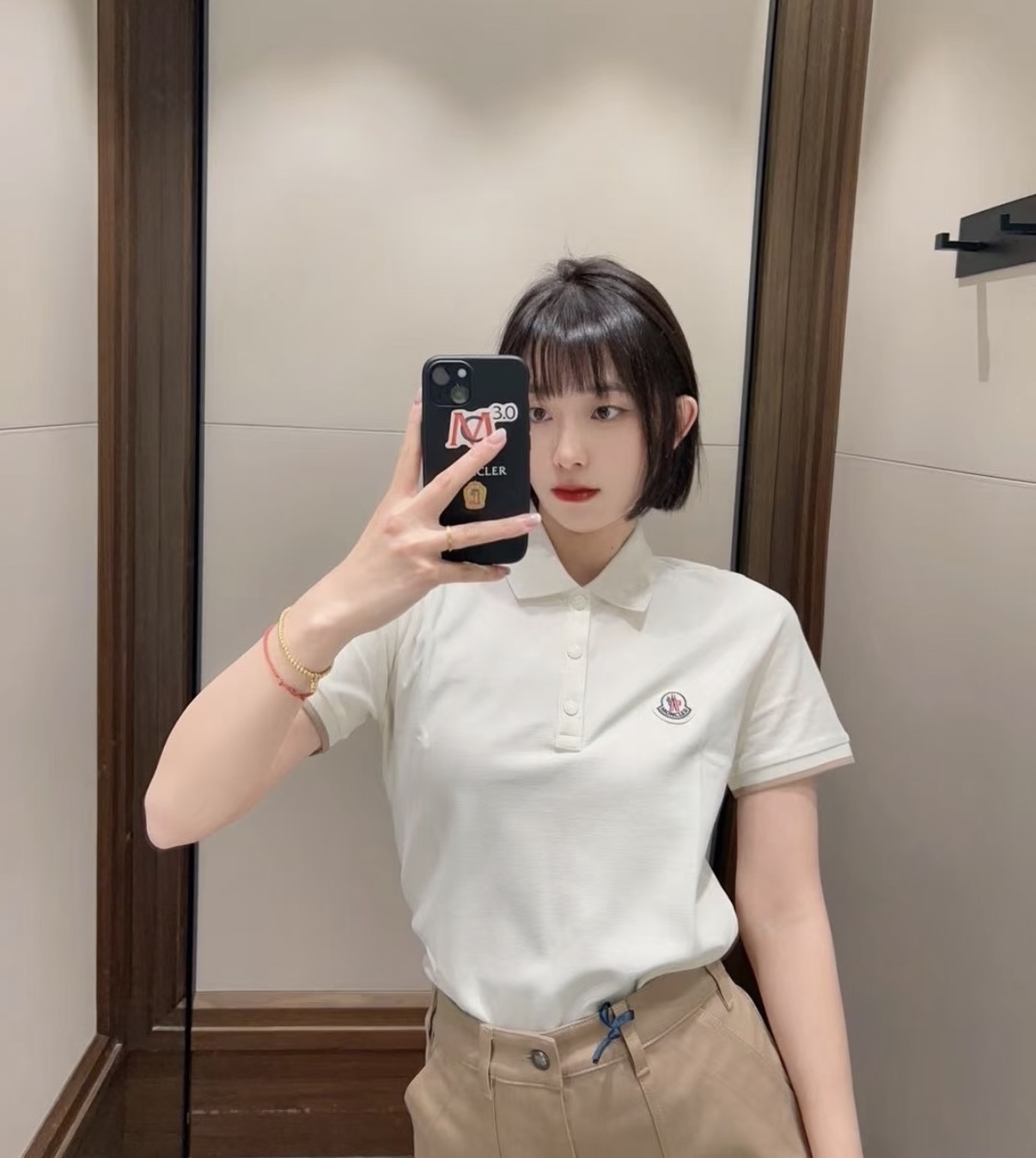 限時優惠✨新款🆕訂貨📮Moncler polo  Size XS S M L  color: White