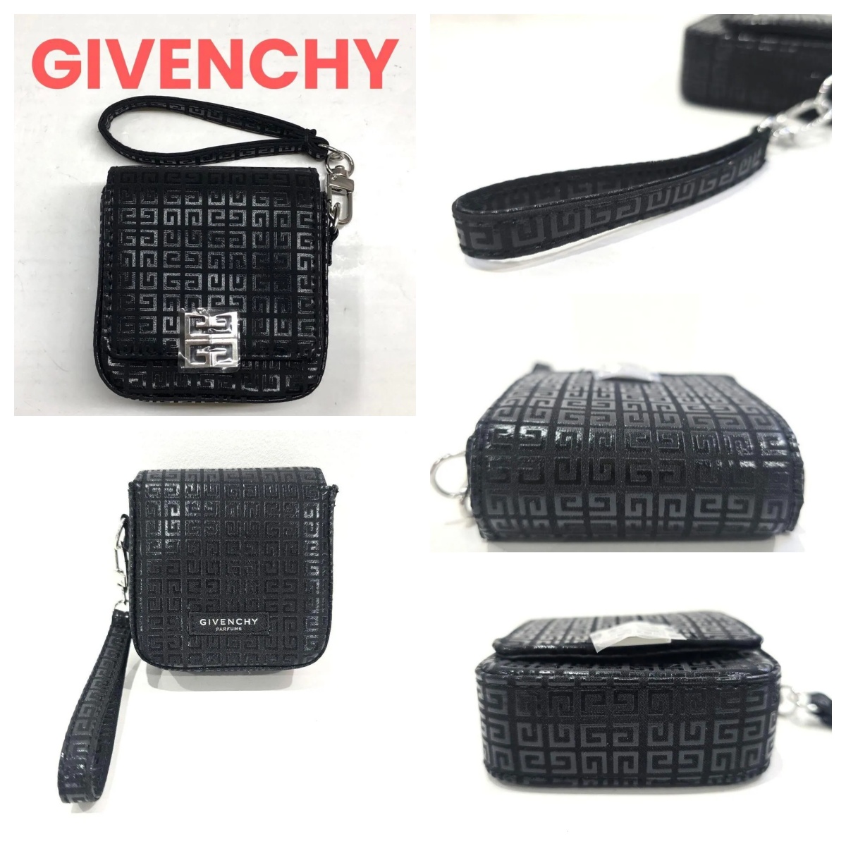 Givenchy Parfums Novelty Multi Pouch 贈品黑色拉鍊小包