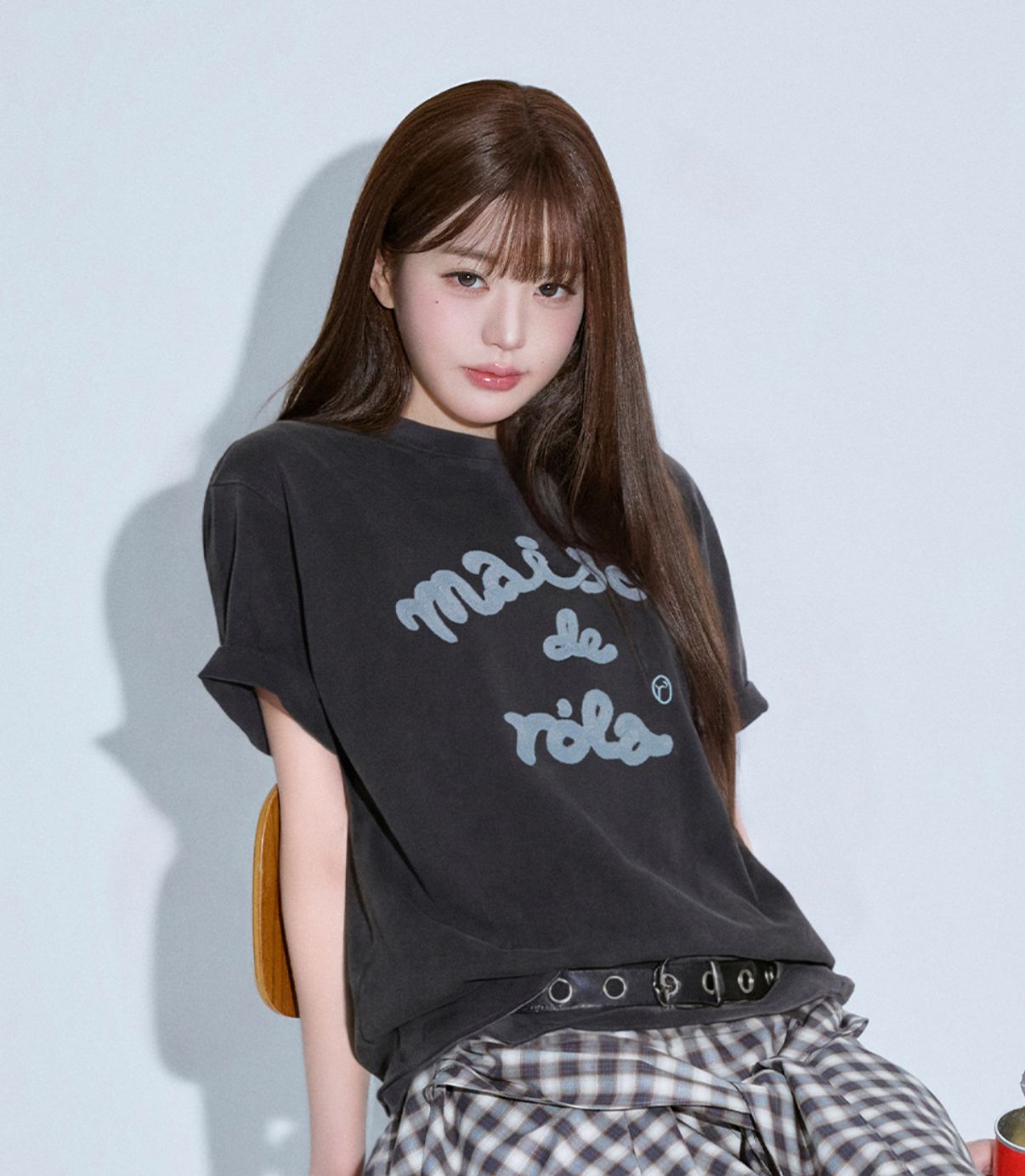 🎀Rolarola 🎀 MAISON DE ROLA EMBROIDERY Loose fit Tee 原價55000won