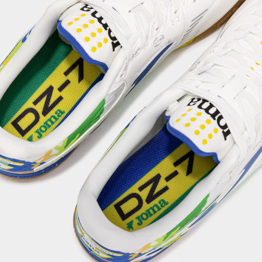 Futsal Shoes Dz-7 25 Dyego Zuffo Indoor White/Blue