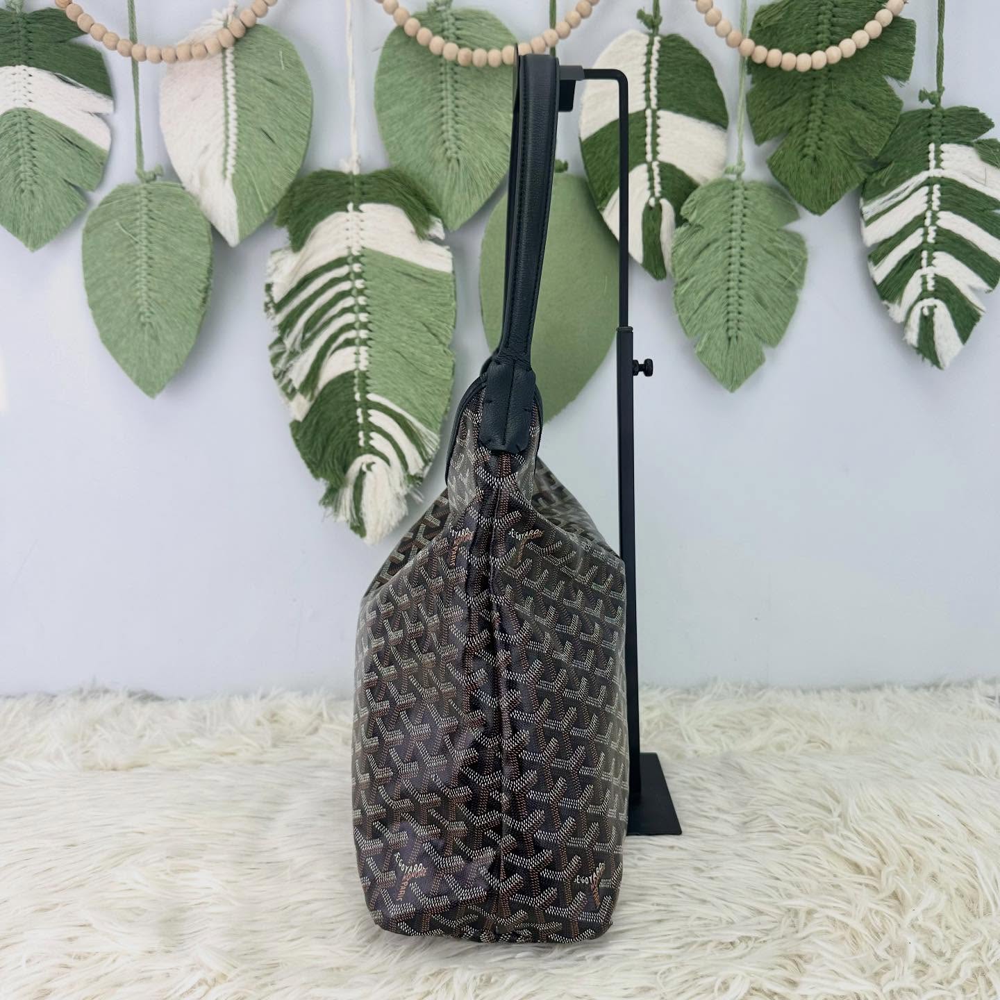 GOYARD🤍PRE OWNED Bohème Hobo 黑色印花 單肩腋下包🖤