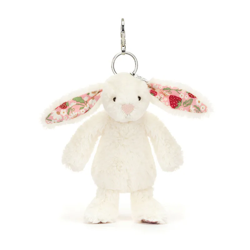 【英國】Jellycat Blossom Cream Bunny 'Berry' Bag Charm