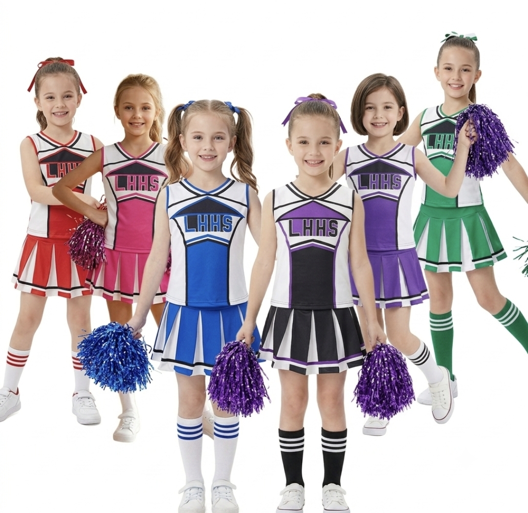 兒童啦啦隊表演服｜學校啦啦隊服｜Cheerleading Uniform｜團體演出服｜幼稚園、小學啦啦隊服｜Lets Cosplay 香港現貨