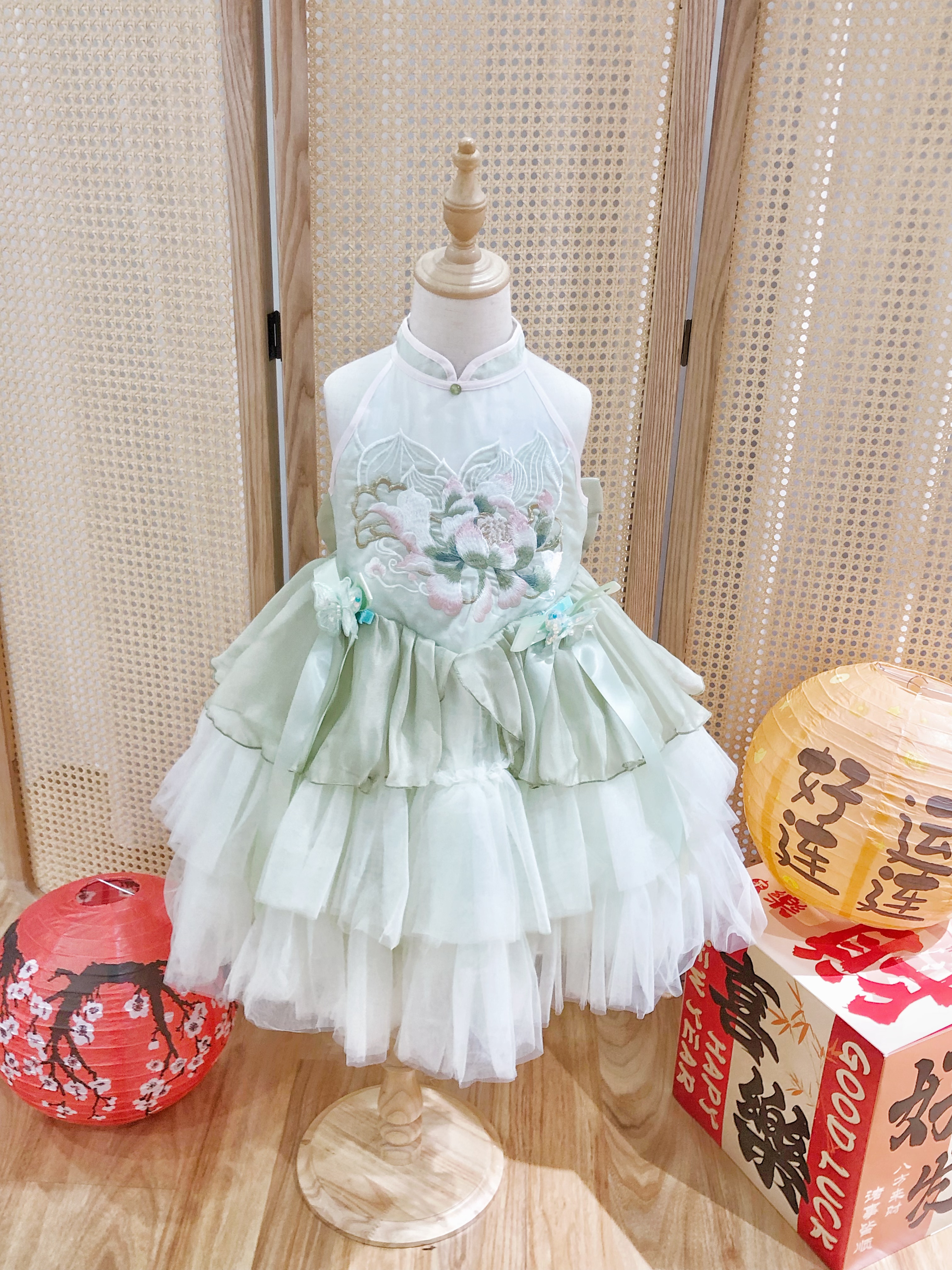Jade Peony Lunar Dress