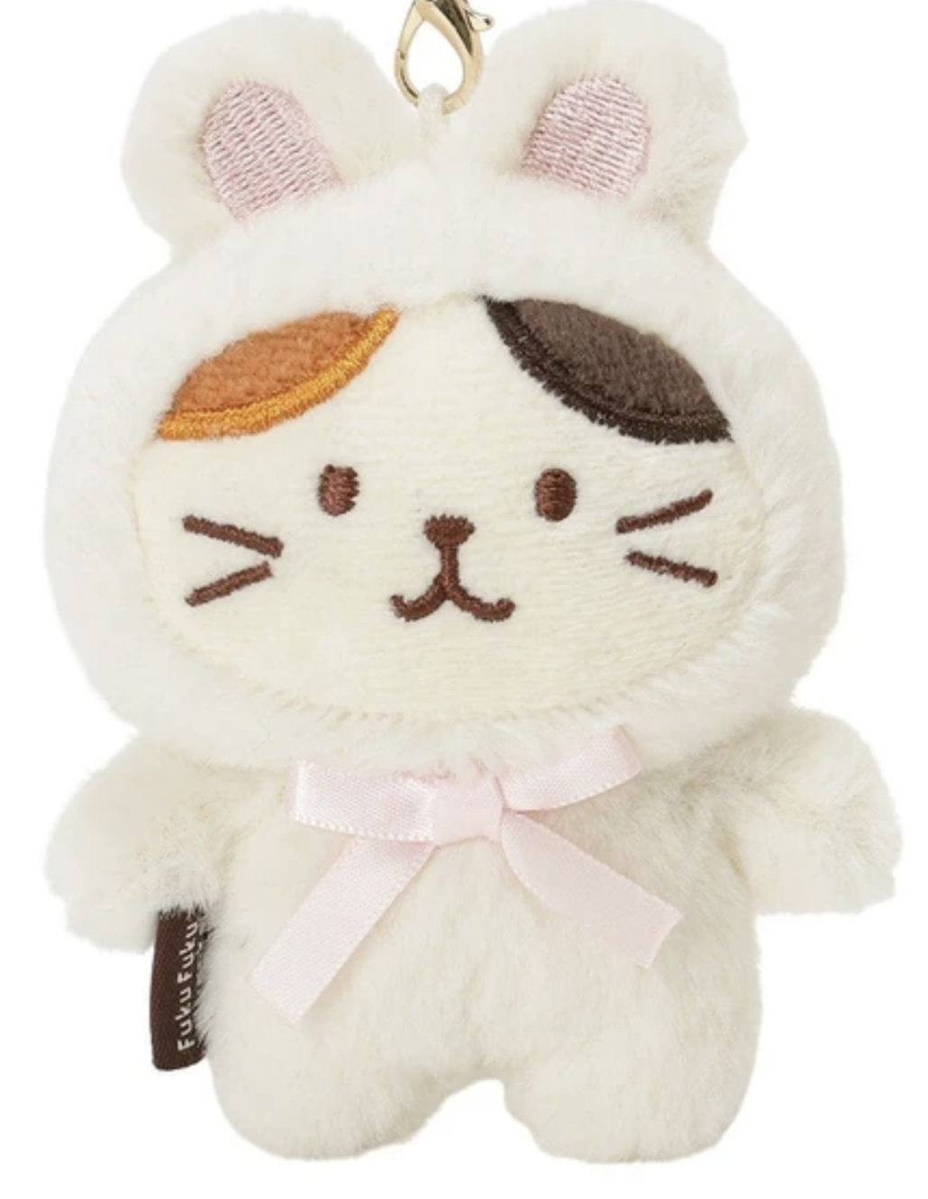 Fuku Fuku Nyanko 三花貓掛件 （白）