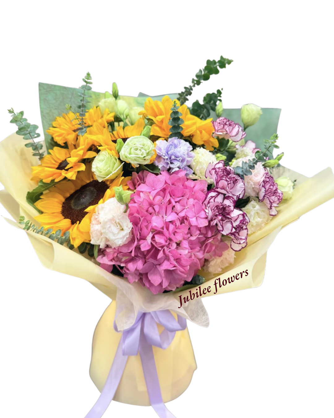 🌻向日葵 繡球 花束