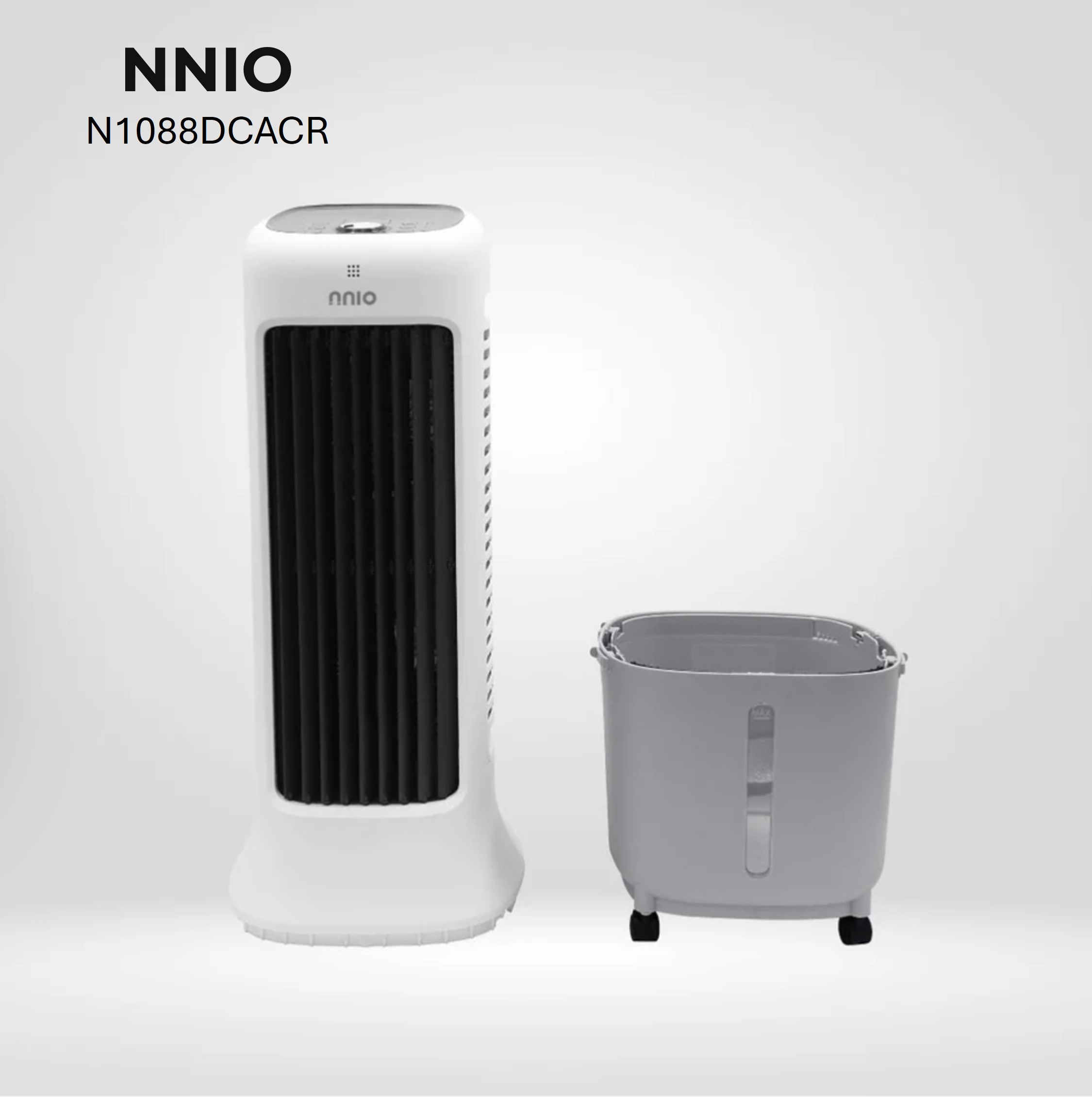 2-in-1 DC Motor Fan and Air Cooler with Remote Control, 24 Speed, 10L Water Tank, Plasma Sterilisation (N1088DCACR)