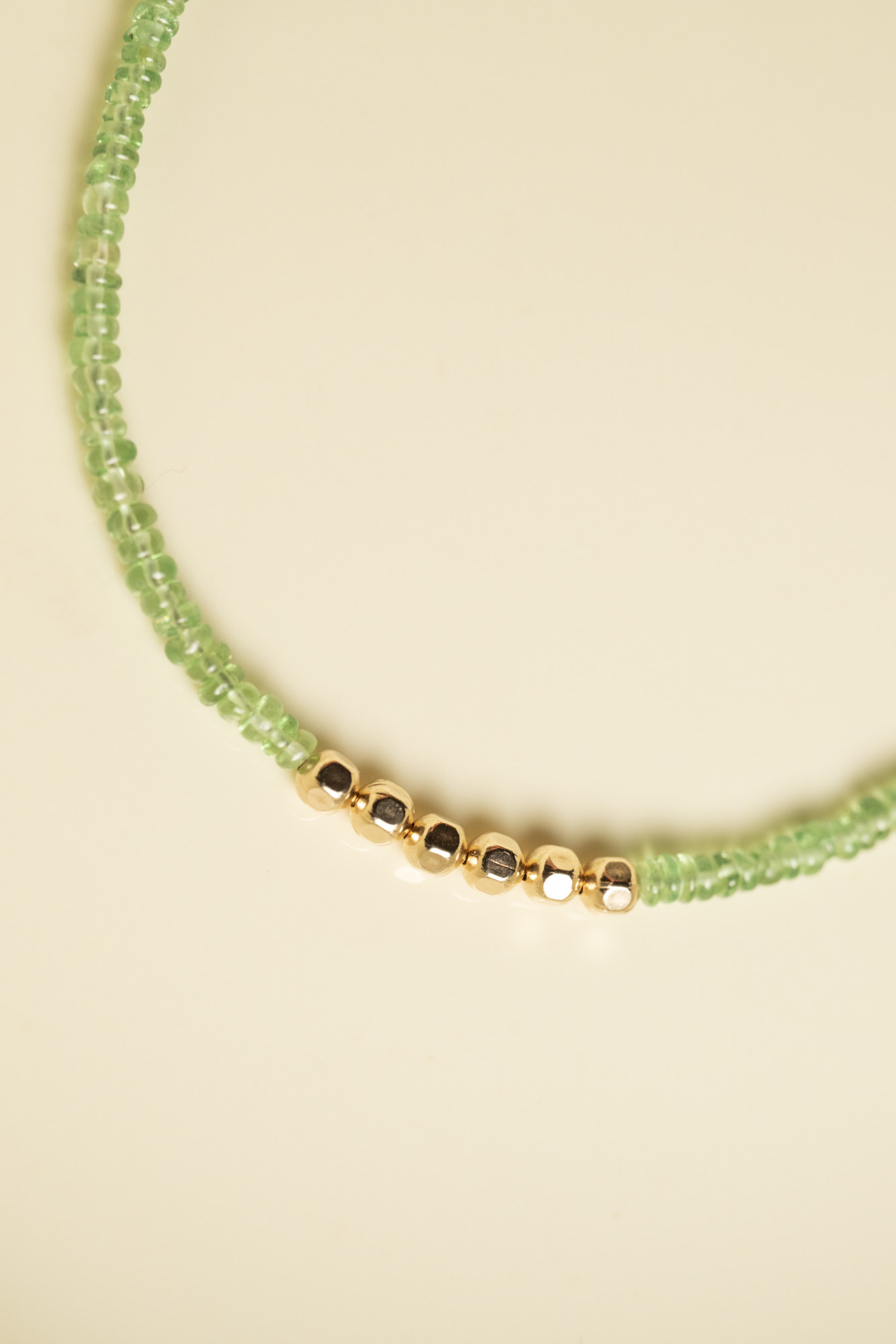 沙弗萊石鎖骨鏈/頸鏈 - Tsavorite necklace