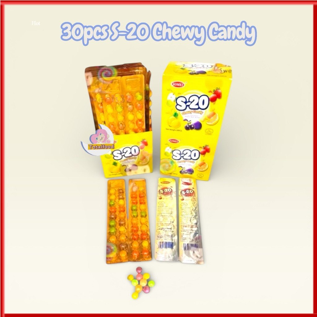 30pcs Jomei S-20 Chewy candy fruits flavour (HALAL)