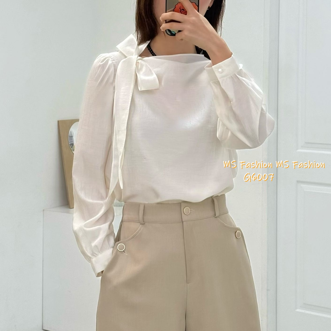 G6007 韓國🇰🇷特色肩蝴蝶top