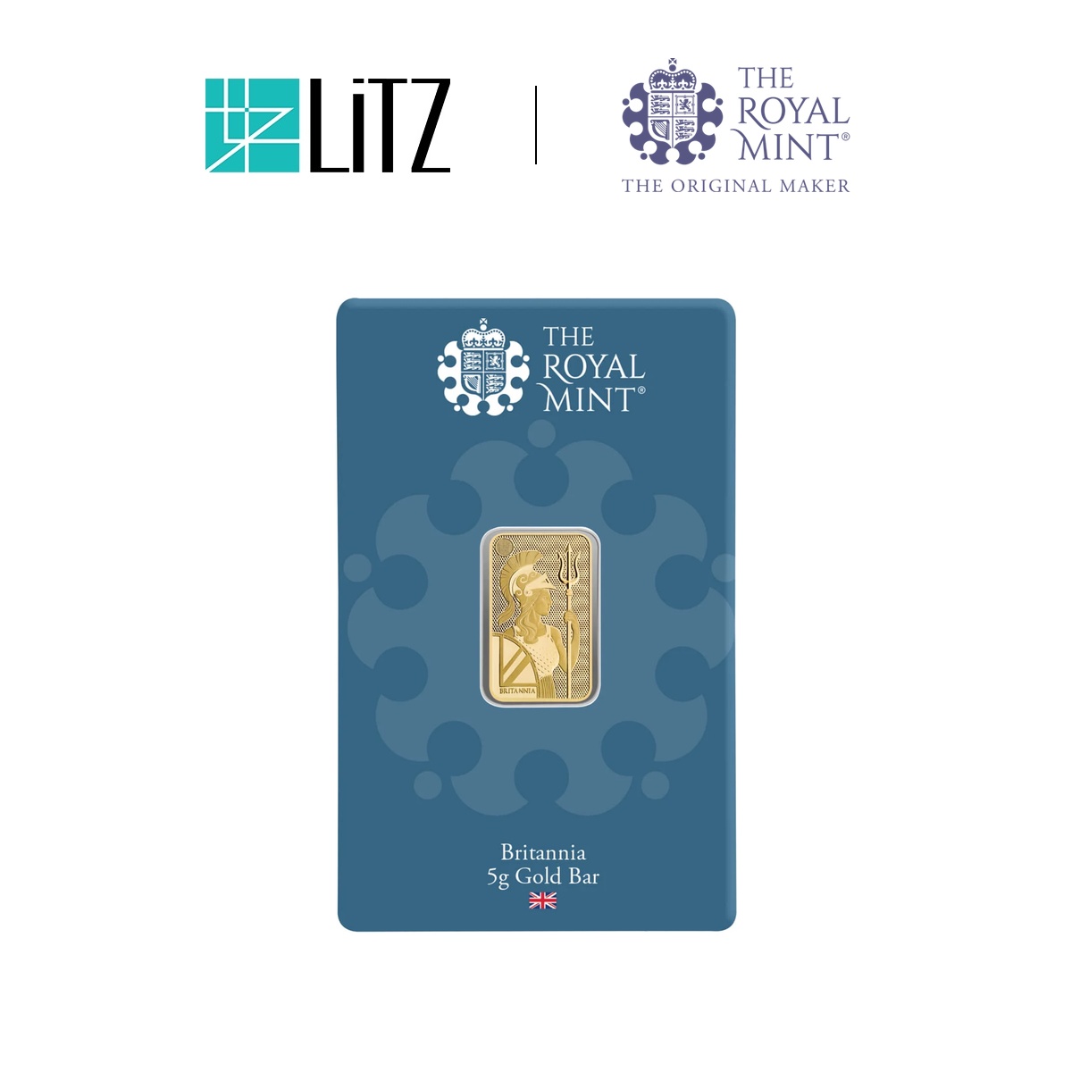 [5 gram] LITZ Royal Mint Britannia Gold Bar (999.9) PG302
