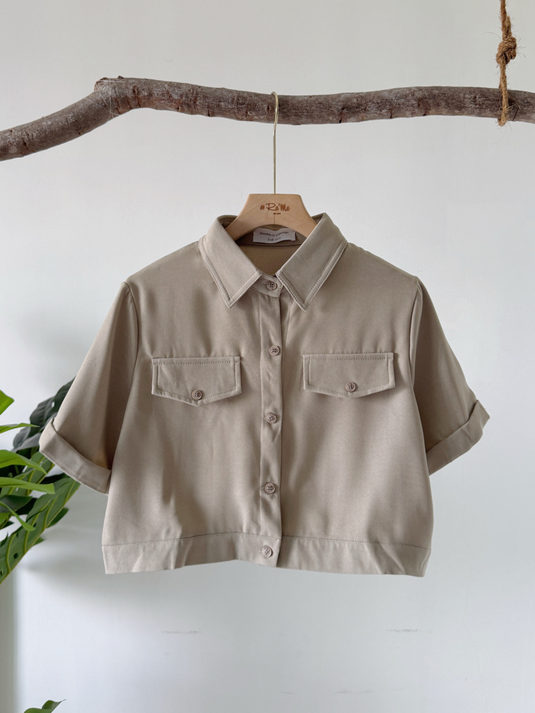 工装风短版上衣