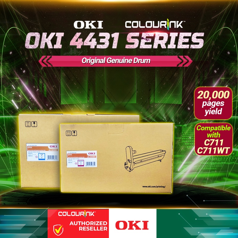 💢CLEAR STOCK 💢 OKI 44318510 44318511 Cyan Magenta Original Genuine Drum  C711 C711WT