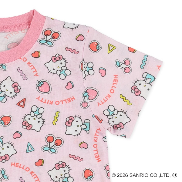 🇯🇵預訂 日本直送🇯🇵清爽材質Hello Kitty滿印包腹短袖家居服上下套裝