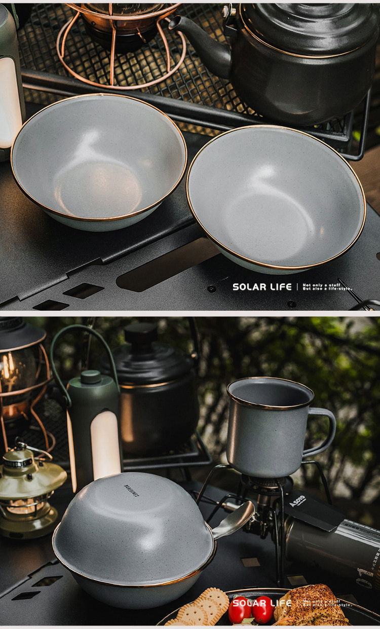 Barebones Enamel Bowl 搪瓷碗 - 2 件套