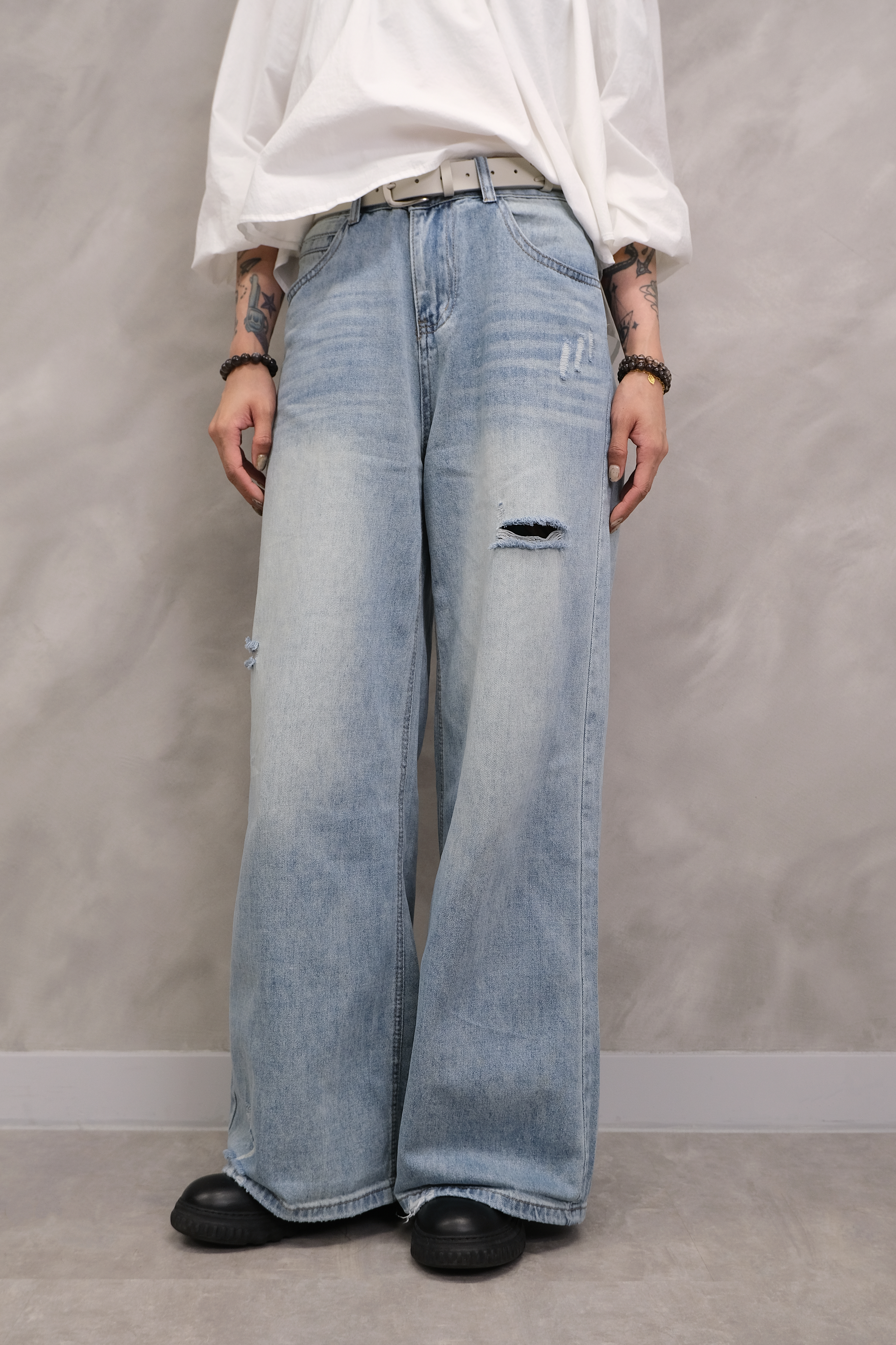 Ripped baggy jeans #pt75