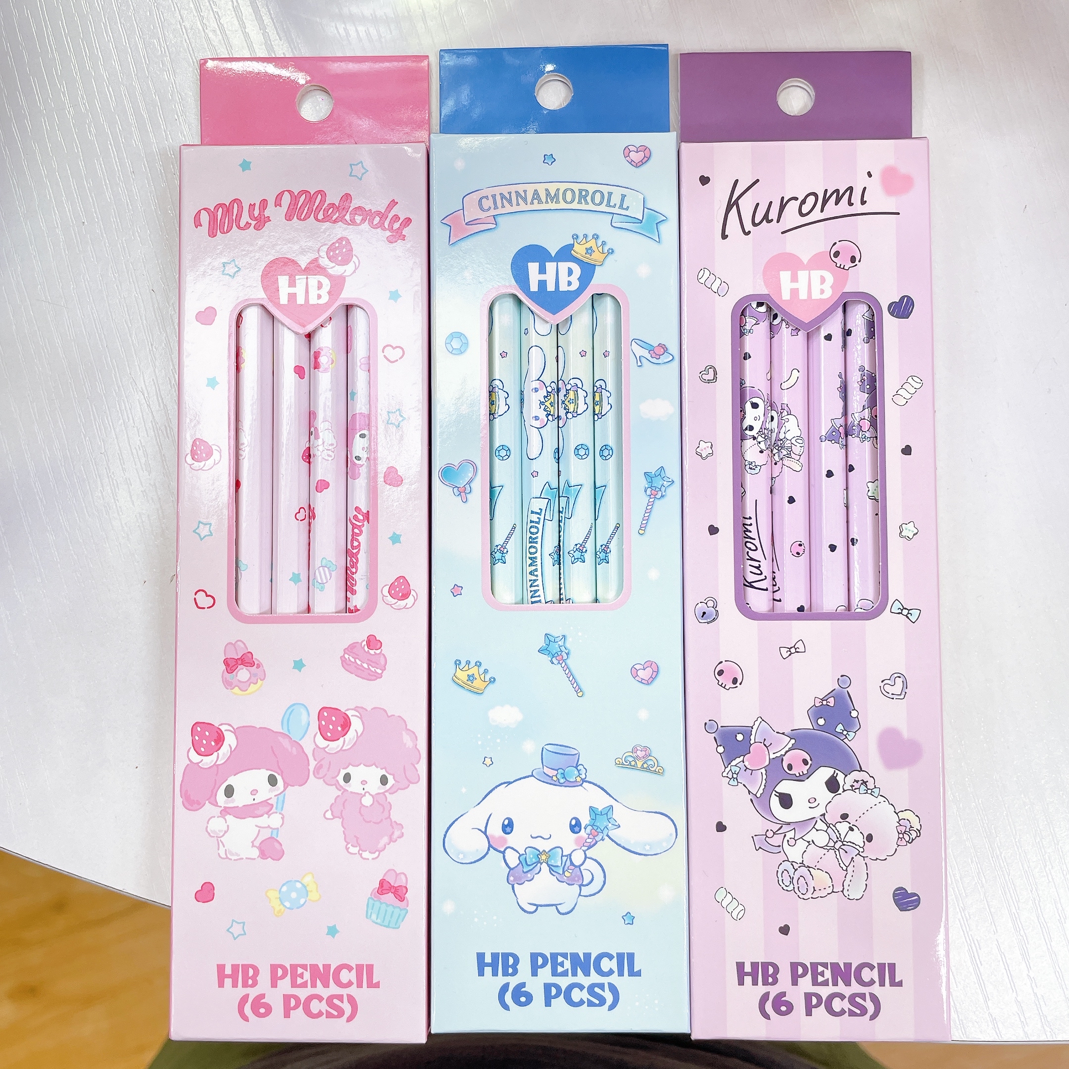 原裝行貨Sanrio 一盒六支鉛筆