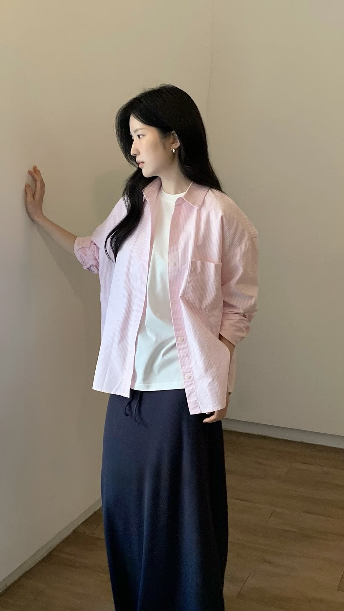 221155條子pocket 恤衫