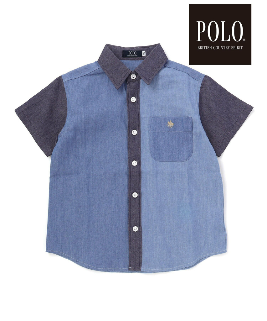 🇯🇵預訂 日本直送🇯🇵Slap Slip x Polo Bcs兩色標誌刺繡口袋撞色拼布短袖恤衫