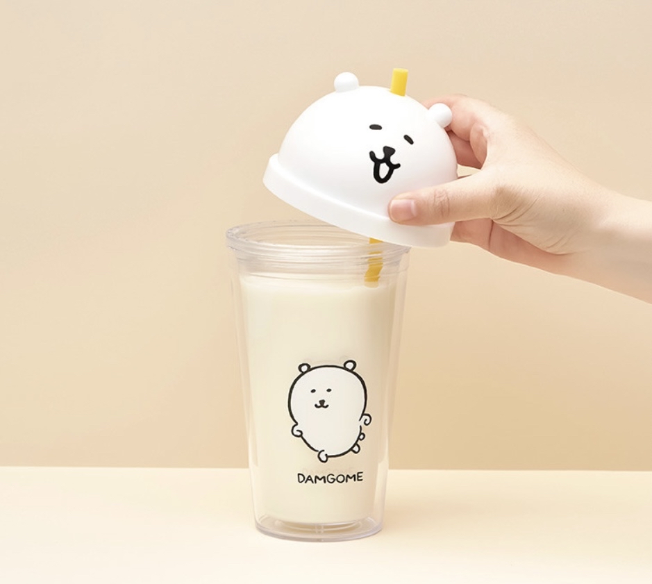 韓國預訂📍Joke Bear得意大頭樣水杯/玻璃杯