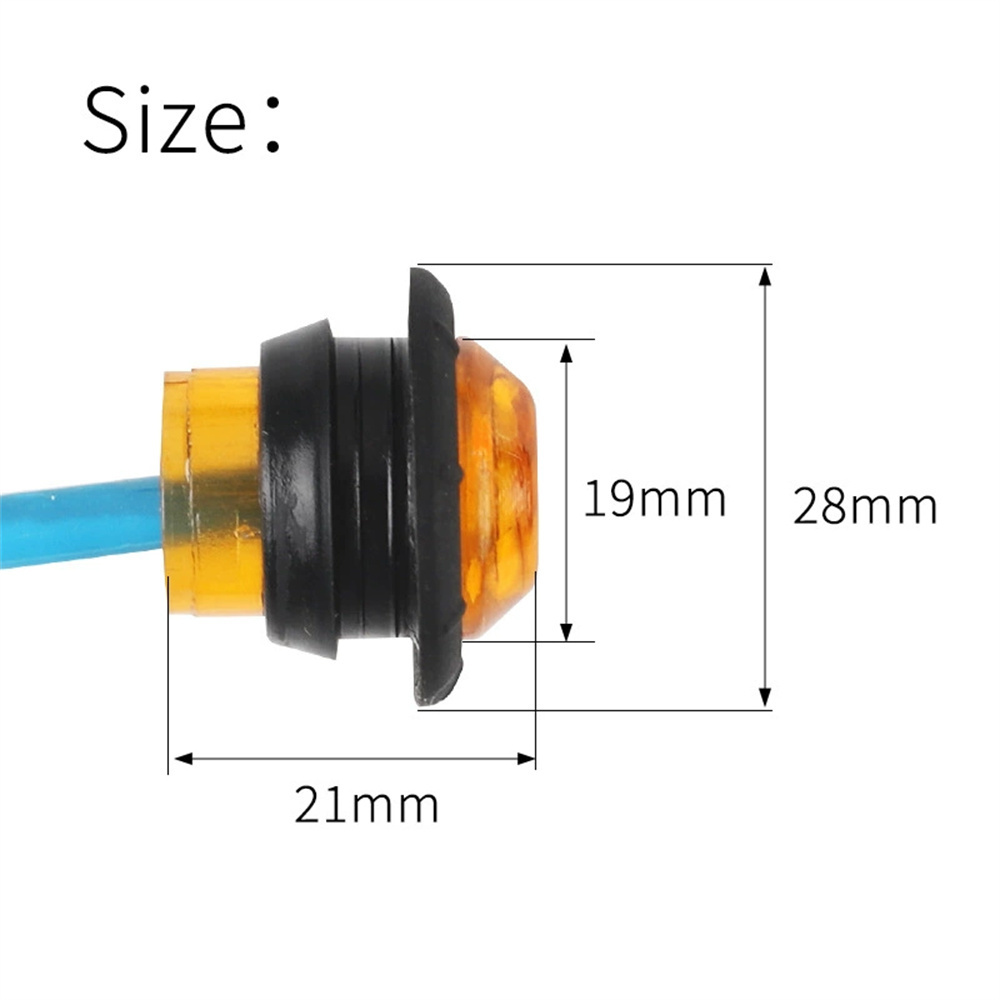 10x  LED卡車 貨車邊燈 白色 UB0263