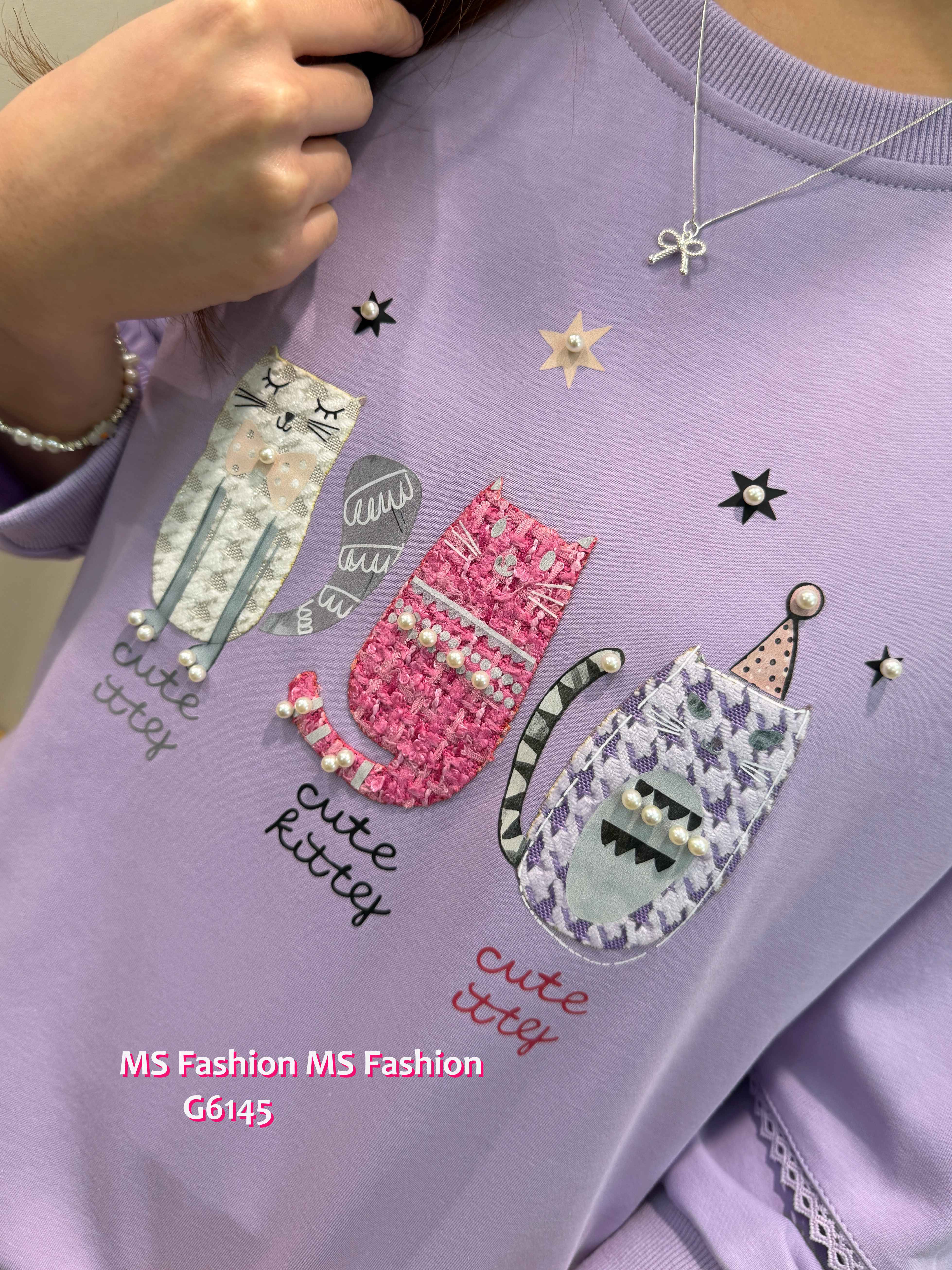 G6145 韓國🇰🇷可愛貓咪top