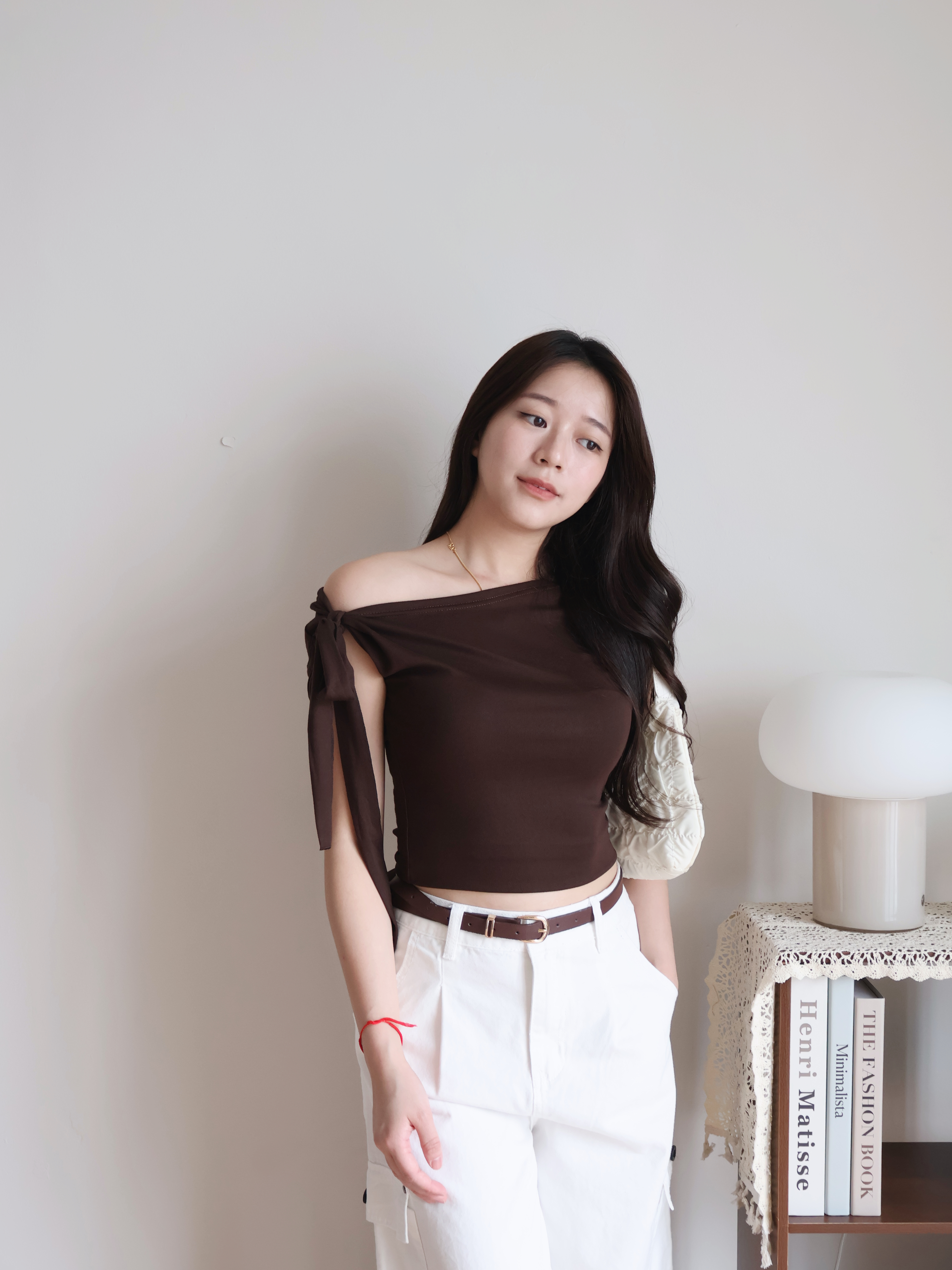 Hazel Cropped Top | Brown