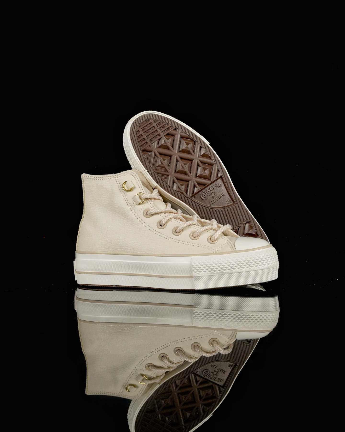 Converse Chuck Taylor All Star Lift Platform Glam Leather A14517C